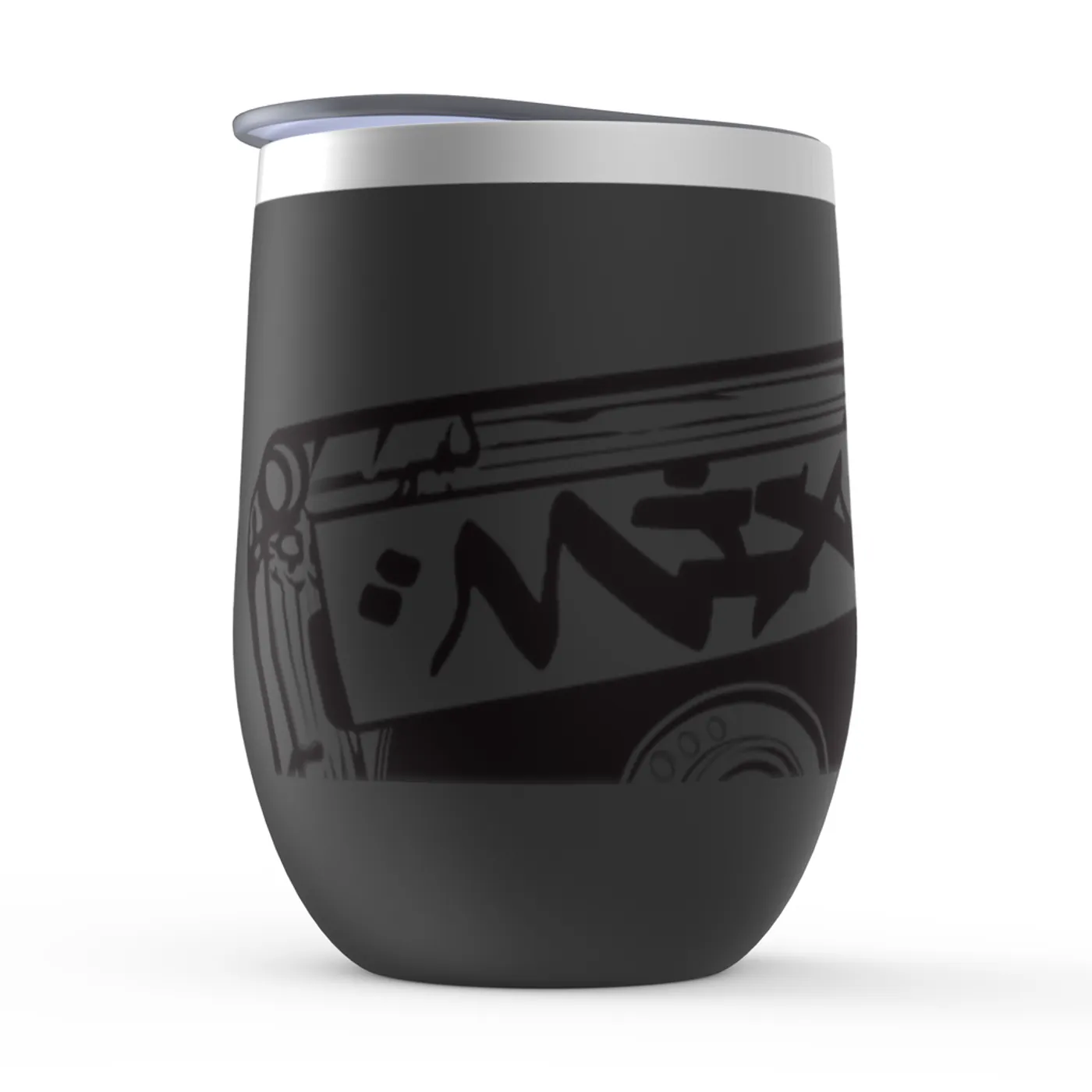 Merchbar Music Life Wine Tumbler | Mix Tape Merchbar Music Life Stemless Wine Tumbler