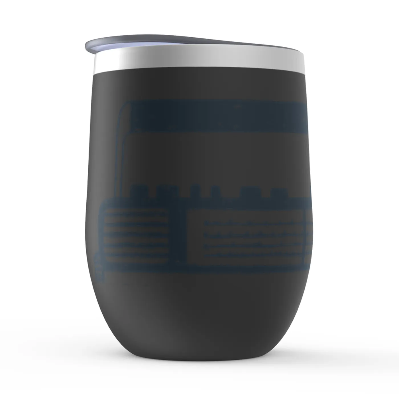 Merchbar Music Life Wine Tumbler | Old School Beats Merchbar Music Life Stemless Wine Tumbler