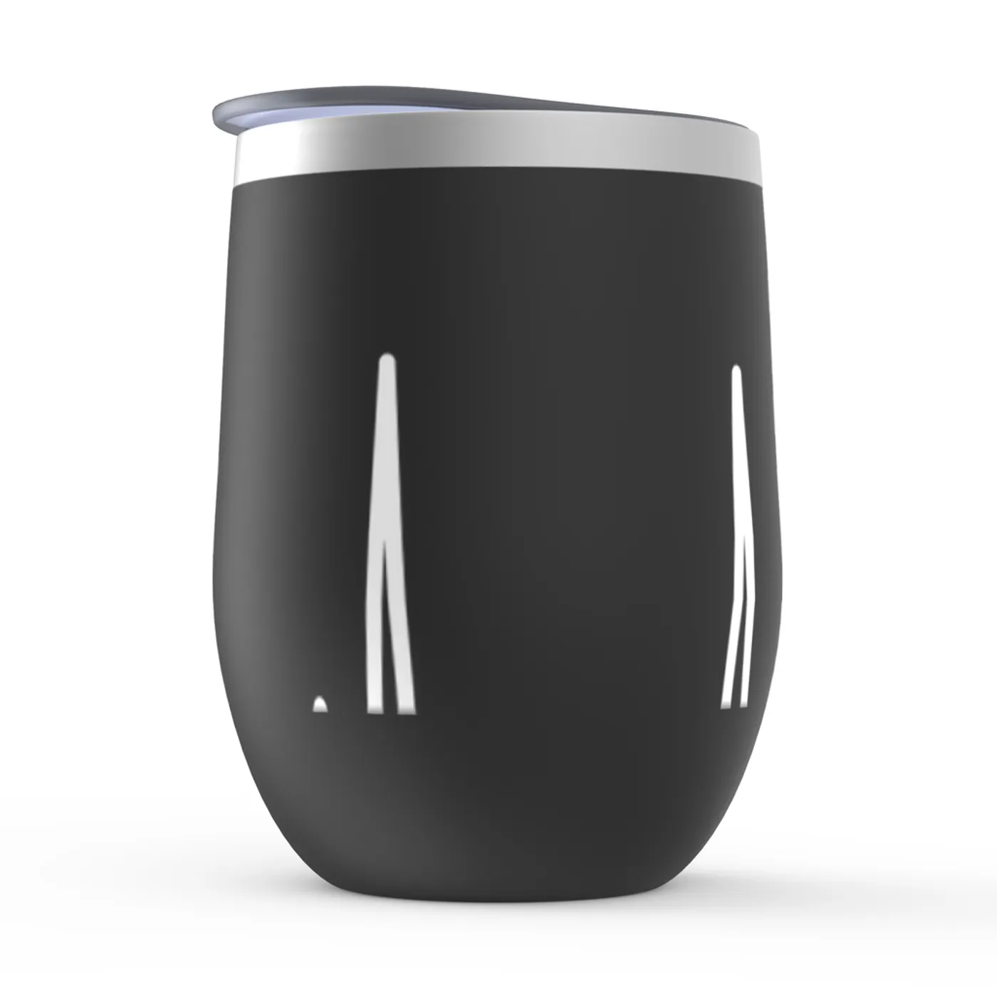 Merchbar Music Life Wine Tumbler | Acoustic Guitar Heartbeat Merchbar Music Life Stemless Wine Tumbler