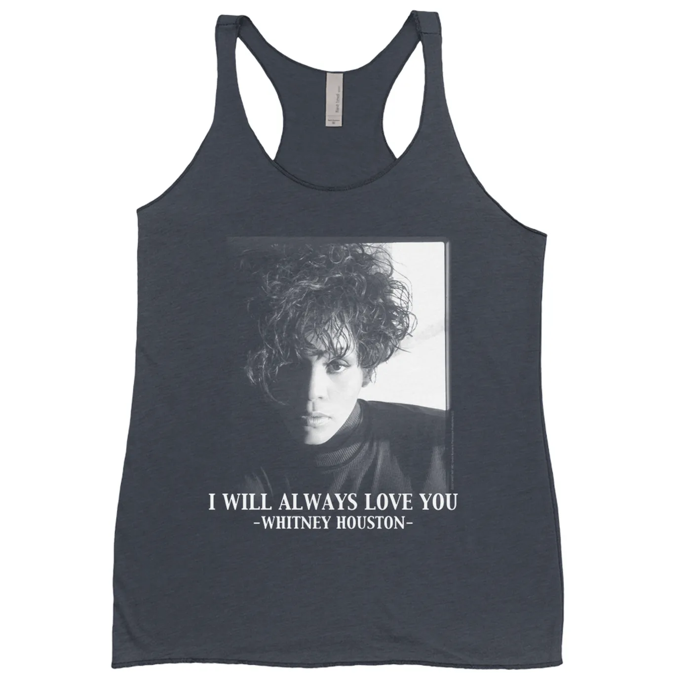 Whitney Houston Bold Colored Racerback Tank | I Will Always Love You Album Photo Image Whitney Houston Shirt