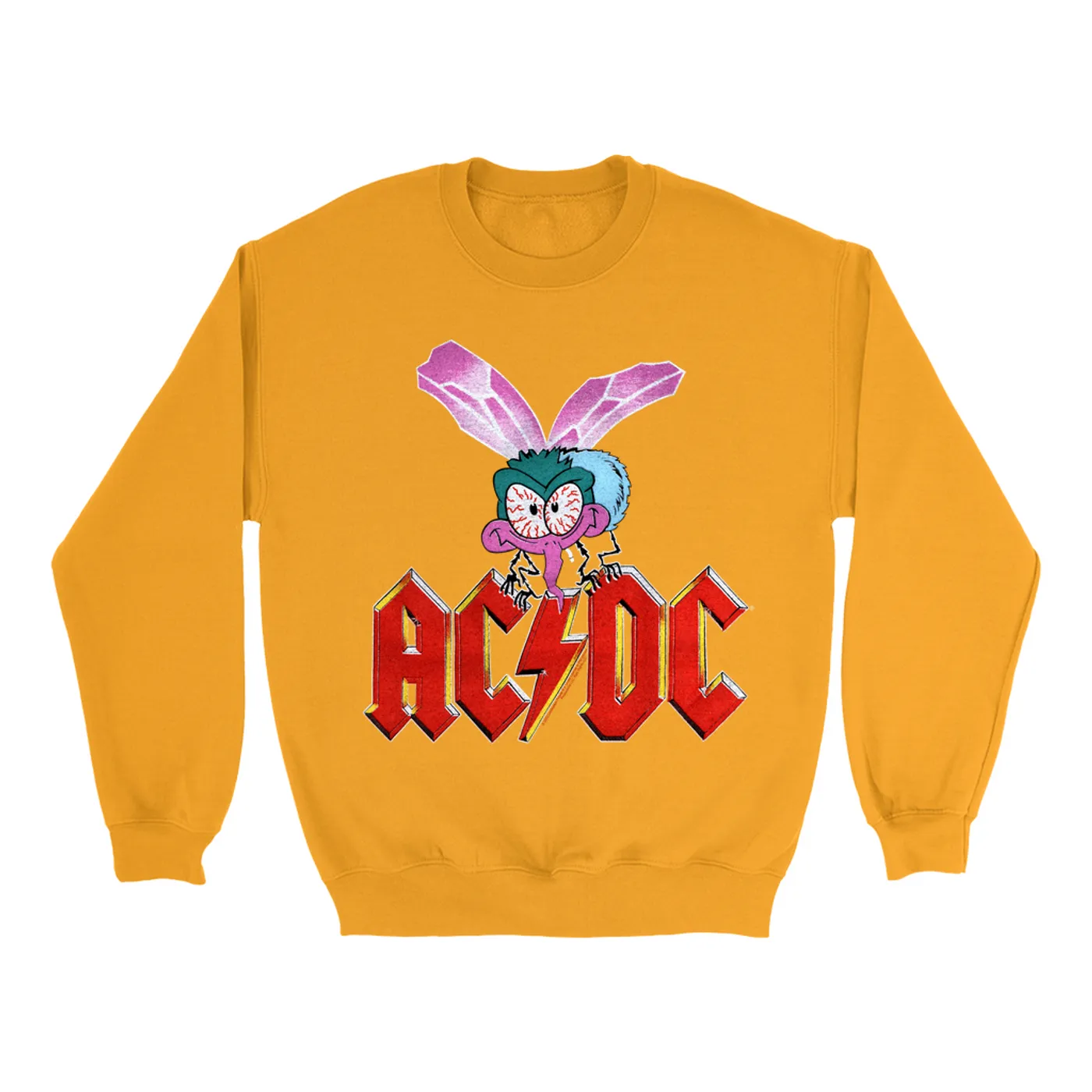 AC/DC Bright Colored Sweatshirt | Fly On The Wall Concert Tour Poster ACDC Sweatshirt