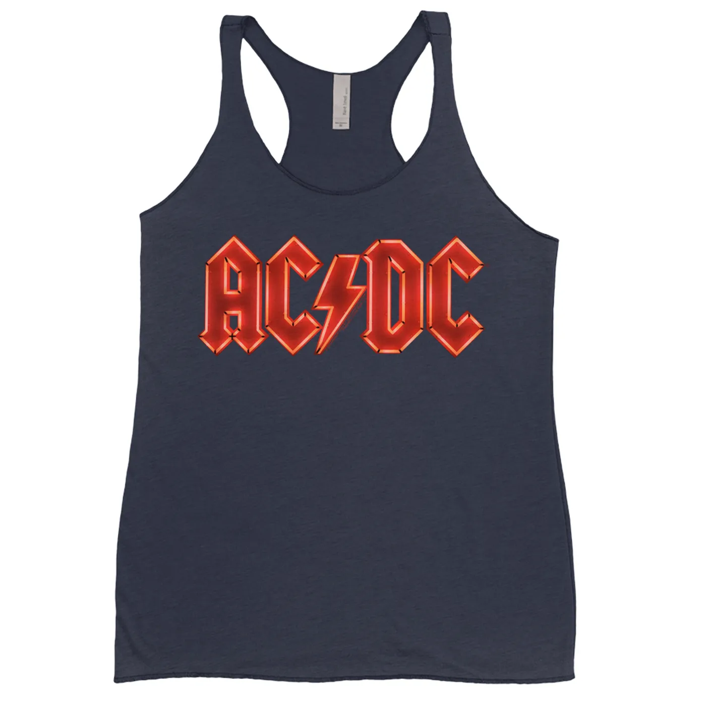 ACDC Bold Colored Racerback Tank | AC/DC Neon Lights Logo ACDC Shirt