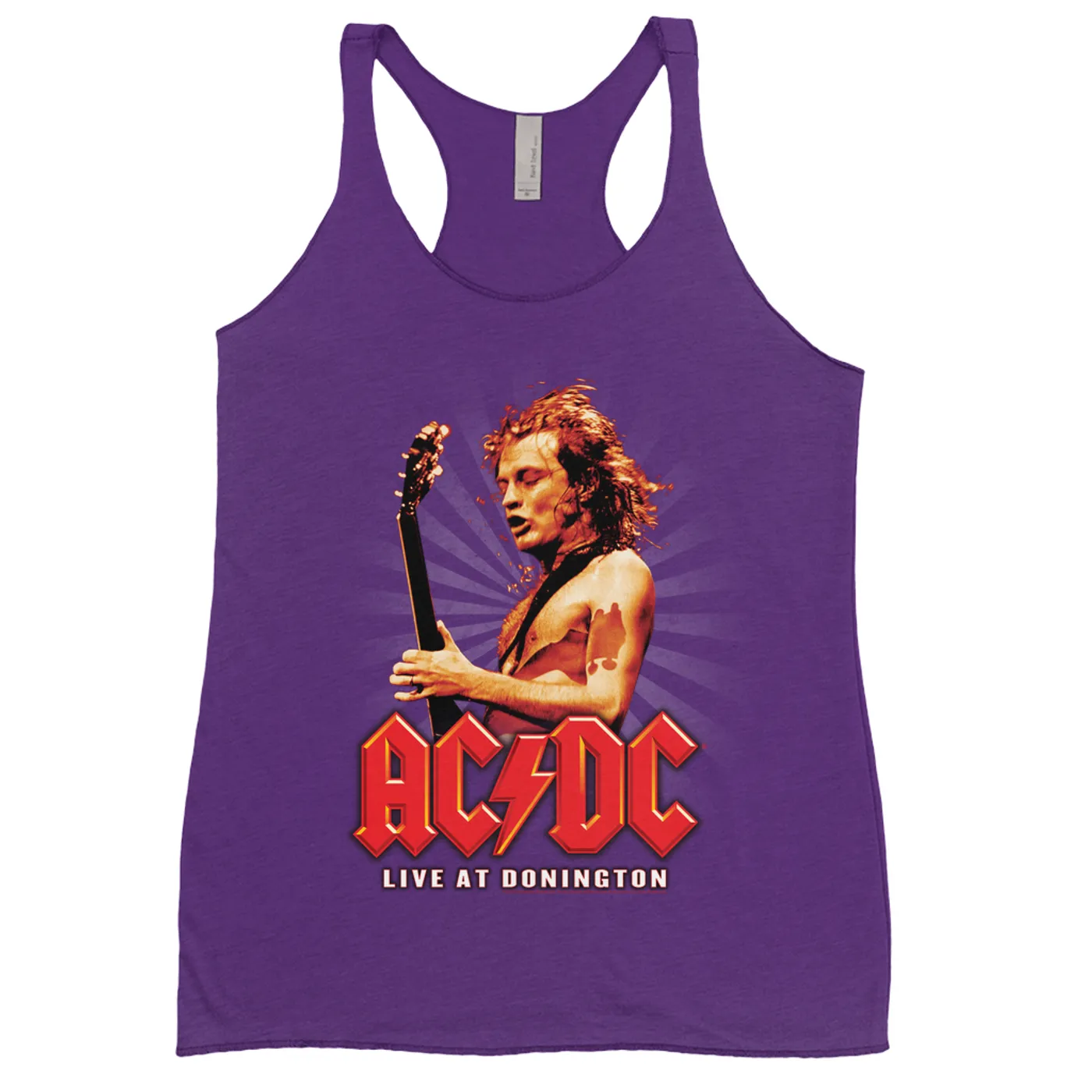 AC/DC Bold Colored Racerback Tank | Live At Donington Concert ACDC Shirt (Merchbar Exclusive)
