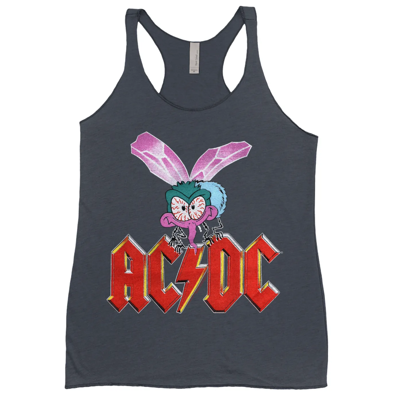 AC/DC Bold Colored Racerback Tank | Fly On The Wall Concert Tour Poster ACDC Shirt