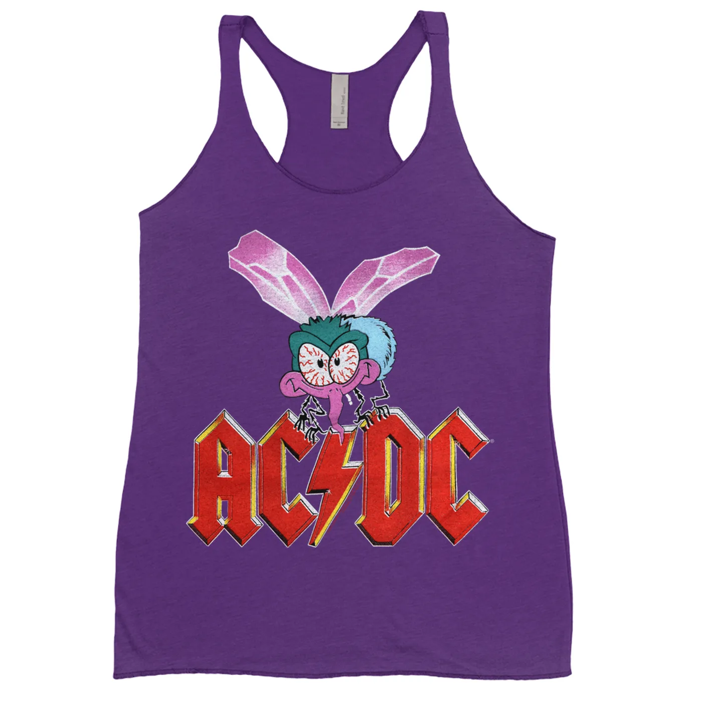 AC/DC Bold Colored Racerback Tank | Fly On The Wall Concert Tour Poster ACDC Shirt