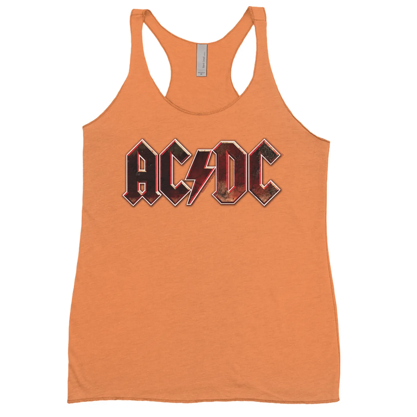 AC/DC Bold Colored Racerback Tank | Live At River Plate Metallic Logo ACDC Shirt