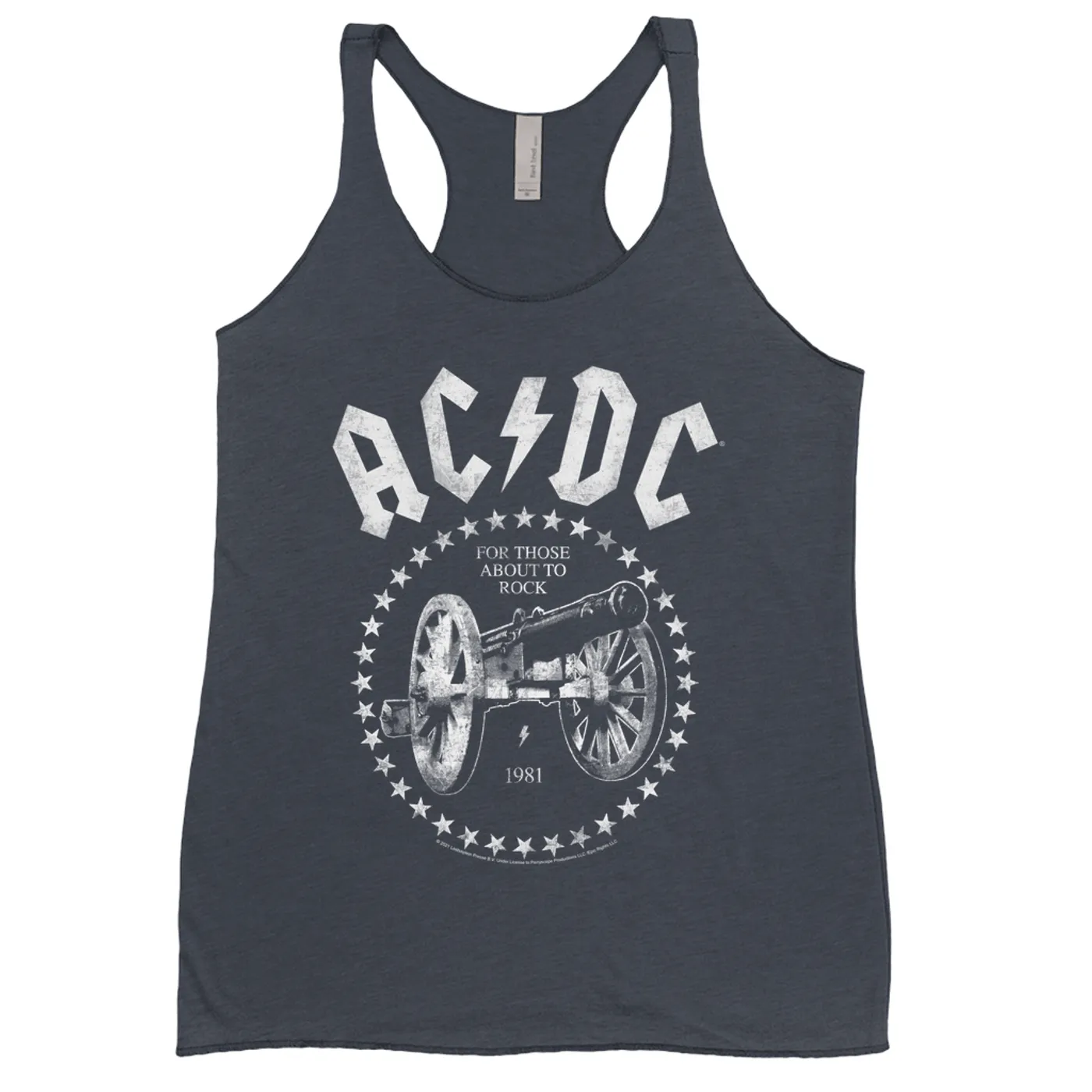 AC/DC Bold Colored Racerback Tank | For Those About To Rock 1981 ACDC Shirt