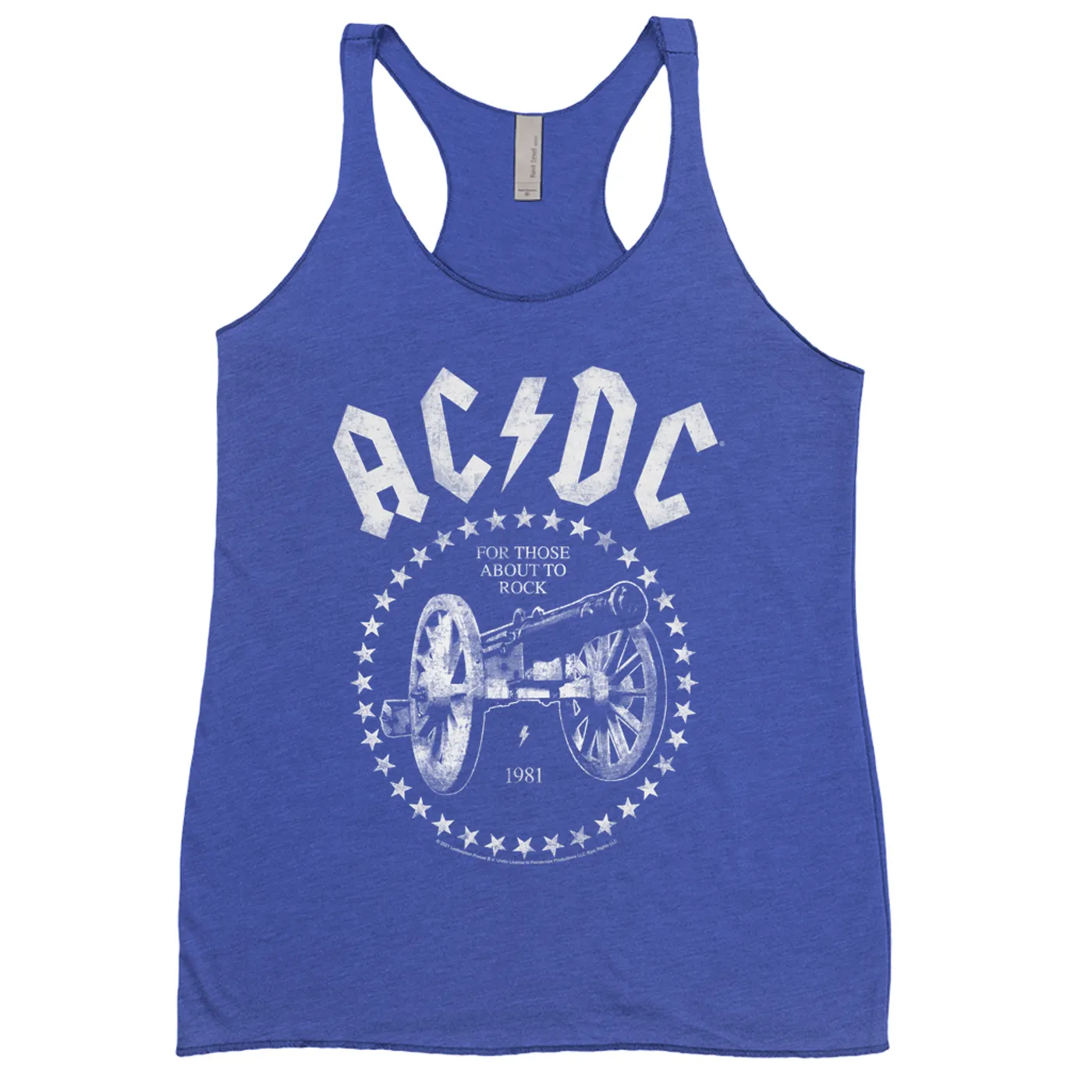 AC/DC Bold Colored Racerback Tank | For Those About To Rock 1981 ACDC Shirt