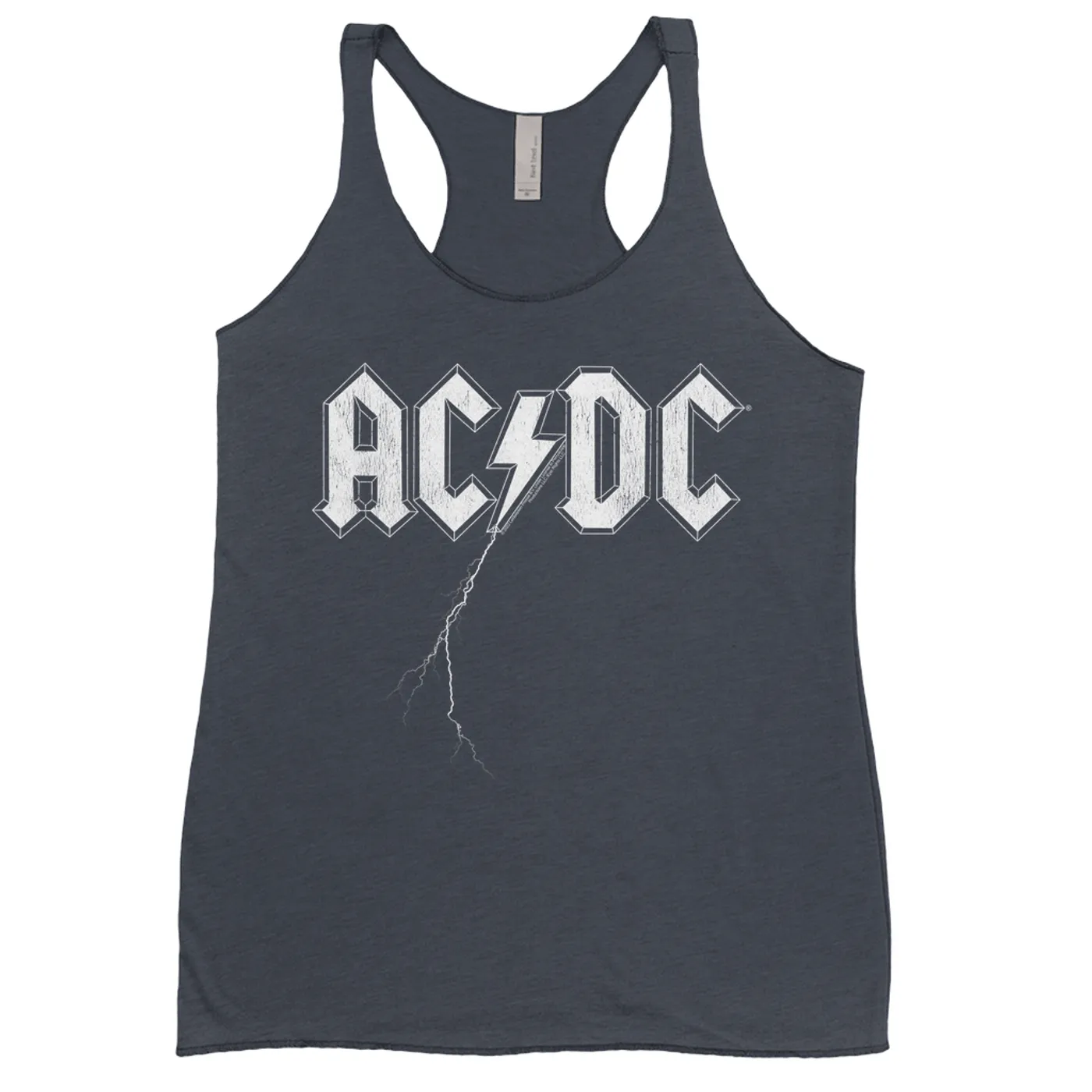 ACDC Bold Colored Racerback Tank | AC/DC Lightning Strike Logo ACDC Shirt (Merchbar Exclusive)