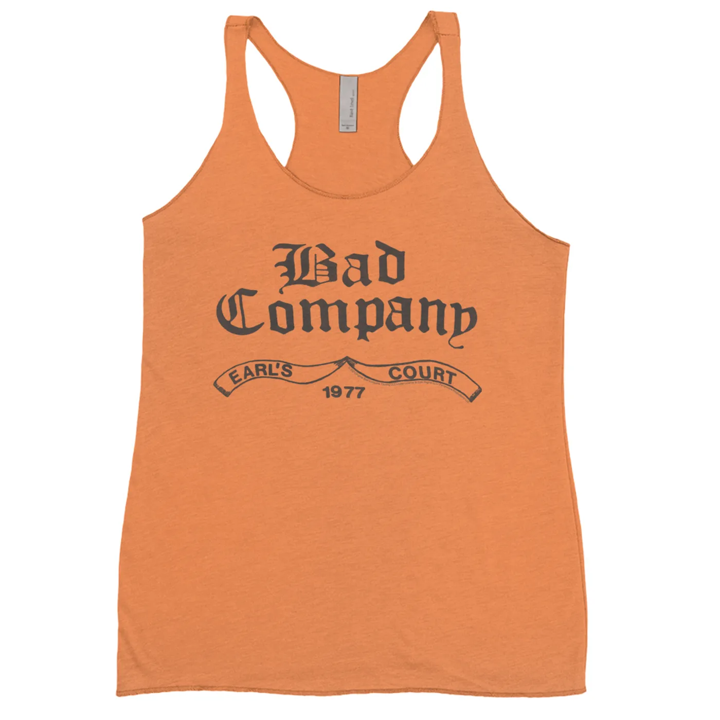 Bad Company Bold Colored Racerback Tank | Earl's Court 1977 Concert Bad Company Shirt