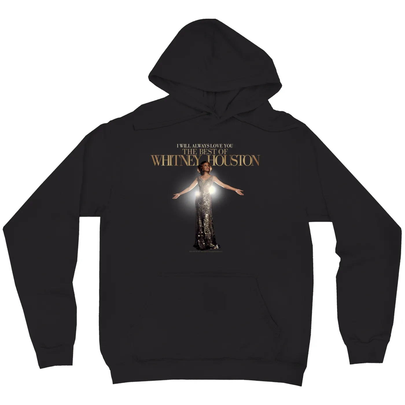 Whitney Houston Hoodie | I Will Always Love You Single Album Cover Whitney Houston Hoodie