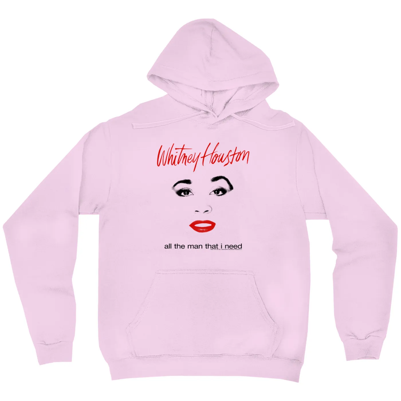 Whitney Houston Hoodie | All The Man That I Need Album Cover Design Whitney Houston Hoodie (Merchbar Exclusive)