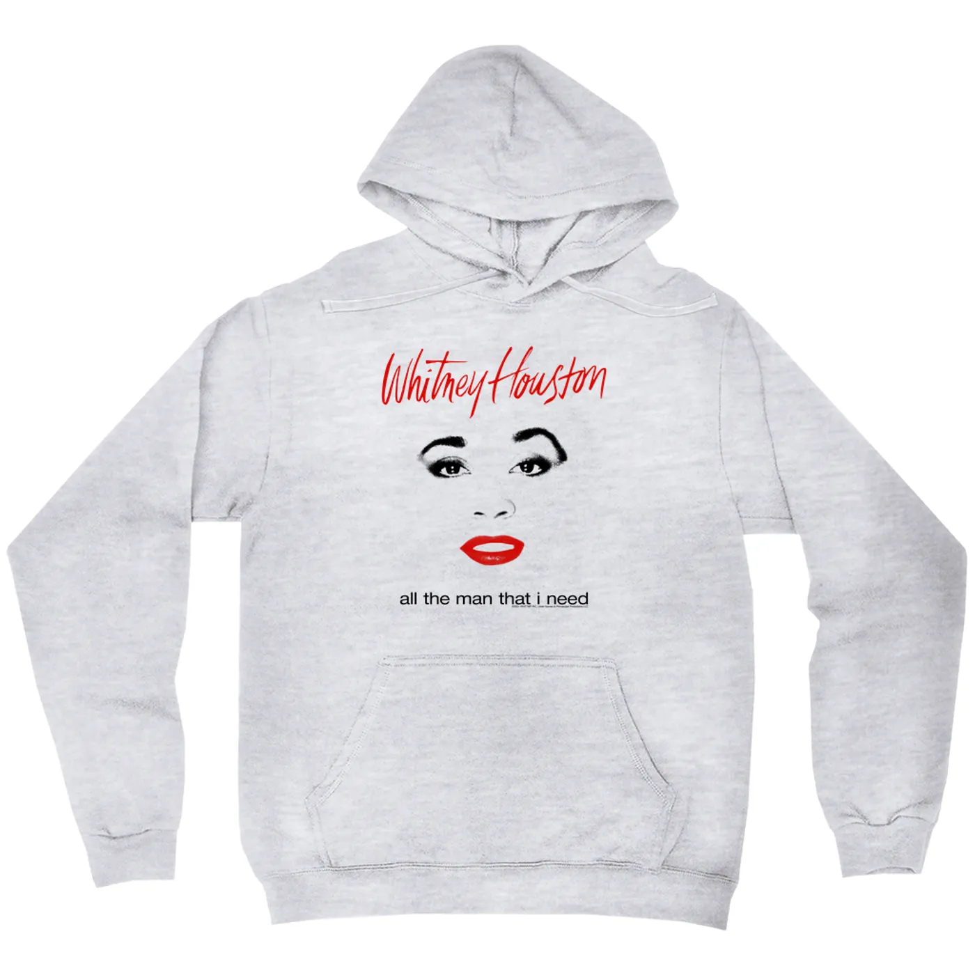 Whitney Houston Hoodie | All The Man That I Need Album Cover Design Whitney Houston Hoodie (Merchbar Exclusive)
