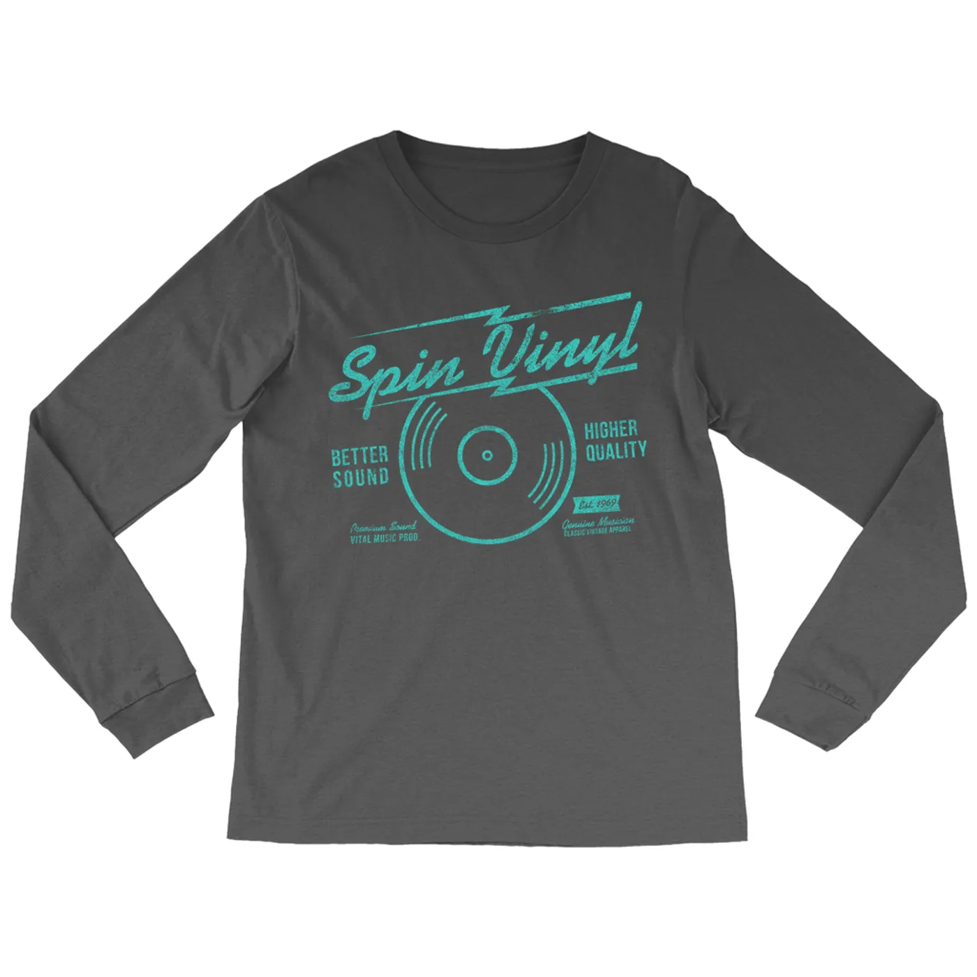 Merchbar Music Life Long Sleeve Shirt | Spin Vinyl Merchbar Music Life Shirt