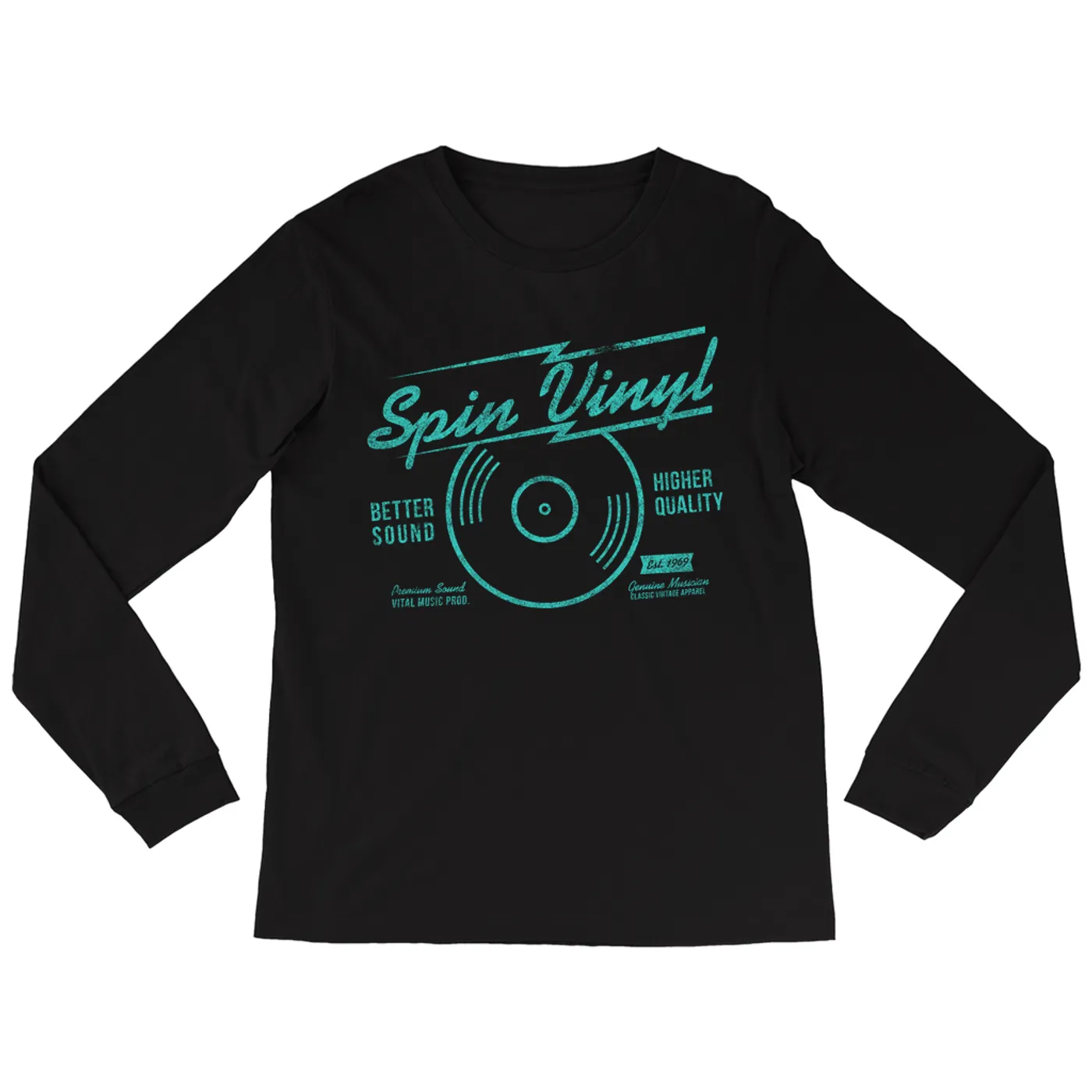 Merchbar Music Life Long Sleeve Shirt | Spin Vinyl Merchbar Music Life Shirt