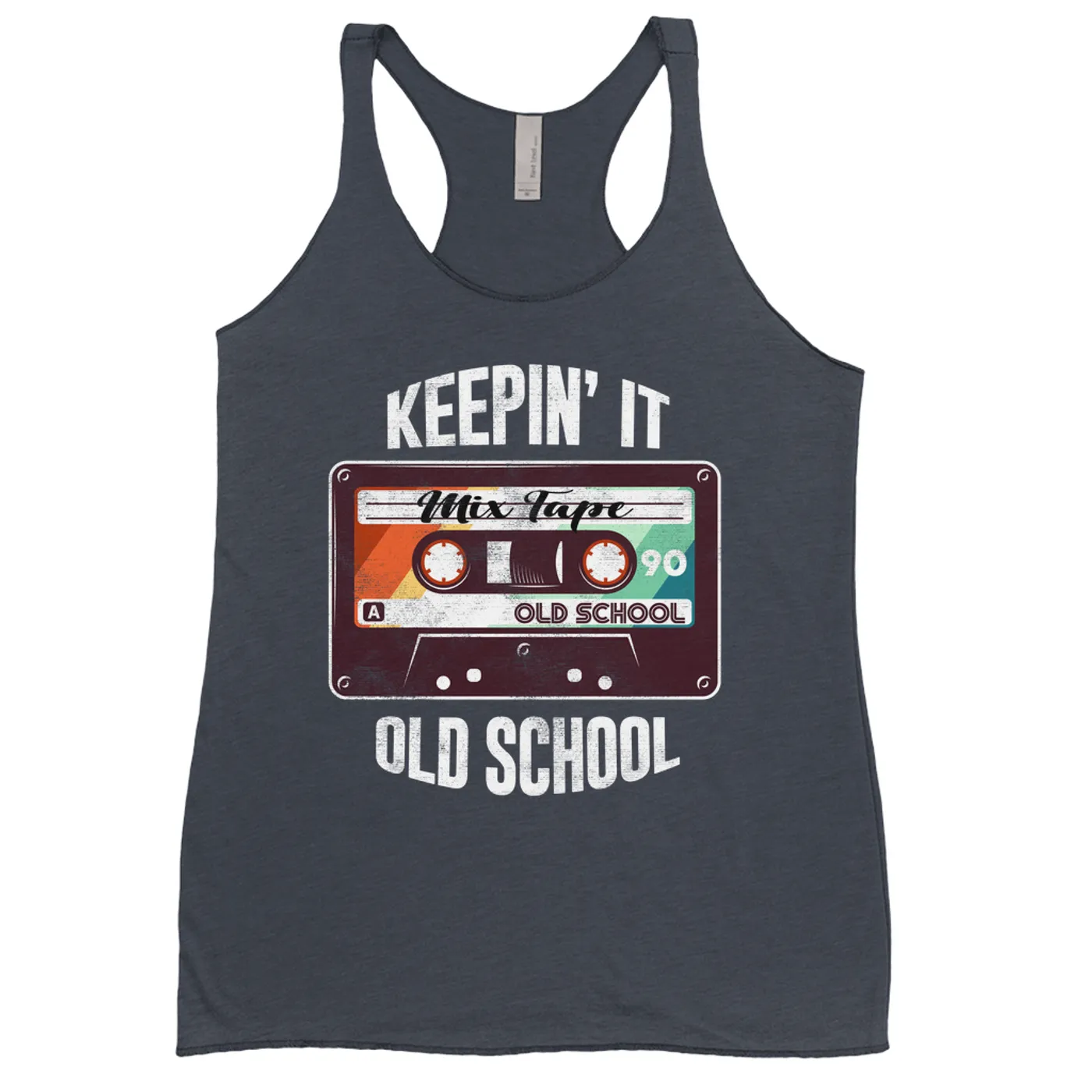 Merchbar Music Life Ladies' Tank Top | Keepin' It Old School Merchbar Music Life Shirt