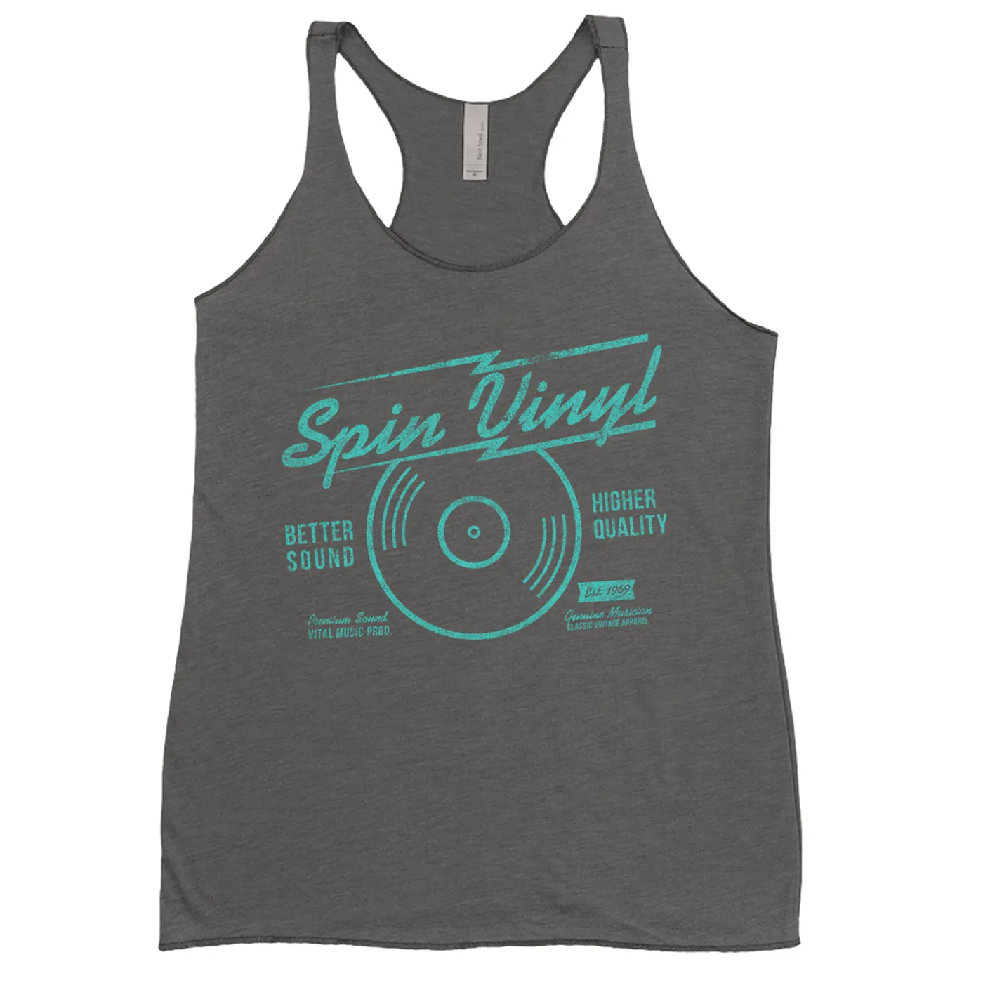Merchbar Music Life Ladies' Tank Top | Spin Vinyl Merchbar Music Life Shirt