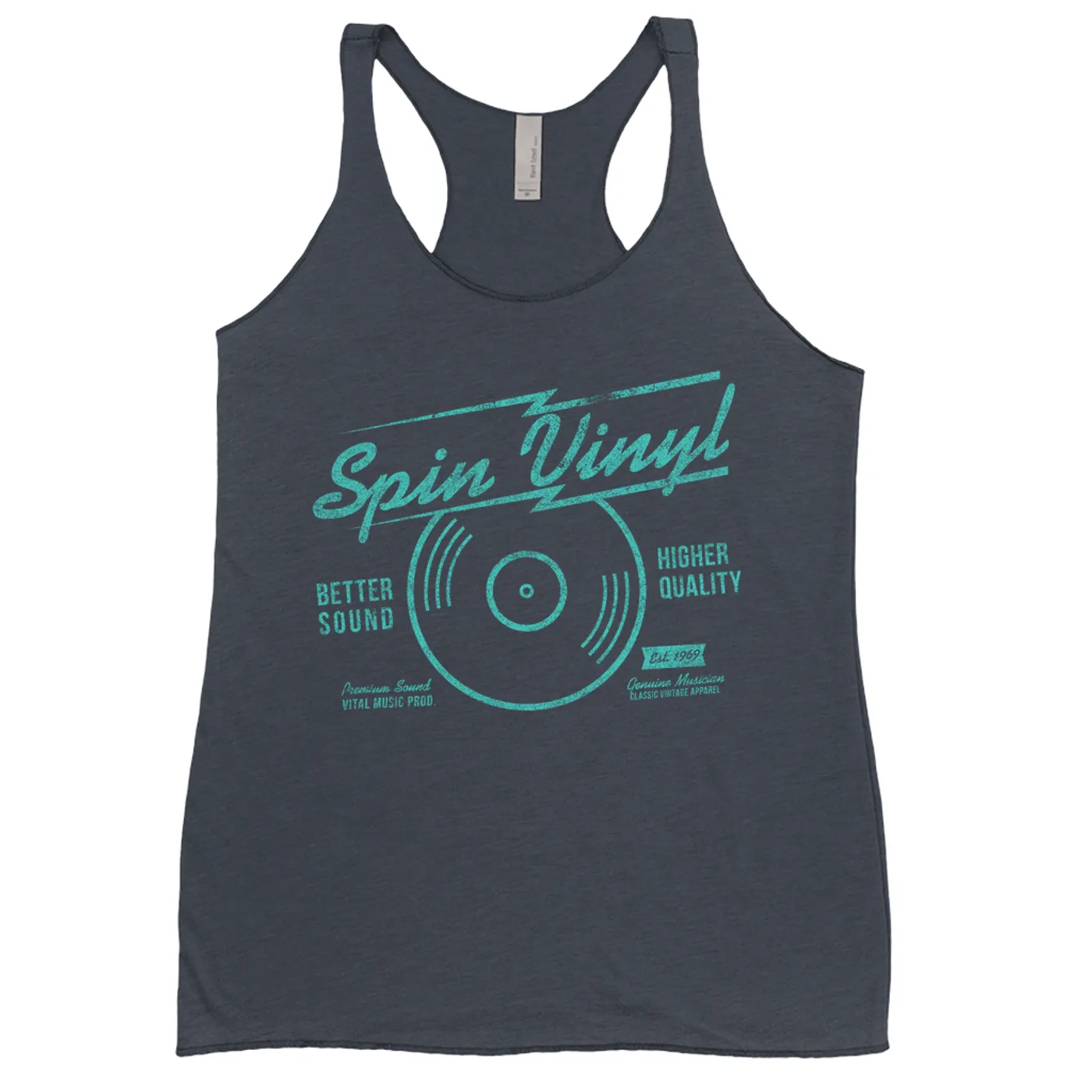 Merchbar Music Life Ladies' Tank Top | Spin Vinyl Merchbar Music Life Shirt