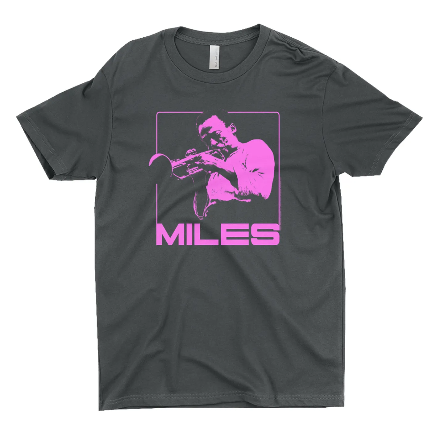 Miles Davis T-Shirt | Miles Playing Trumpet Pink Design Miles Davis Shirt