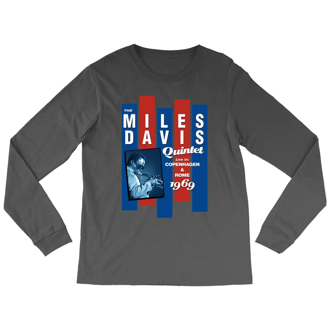 Miles Davis Long Sleeve Shirt | Miles Quintet Concert Flyer Miles Davis Shirt (Merchbar Exclusive)