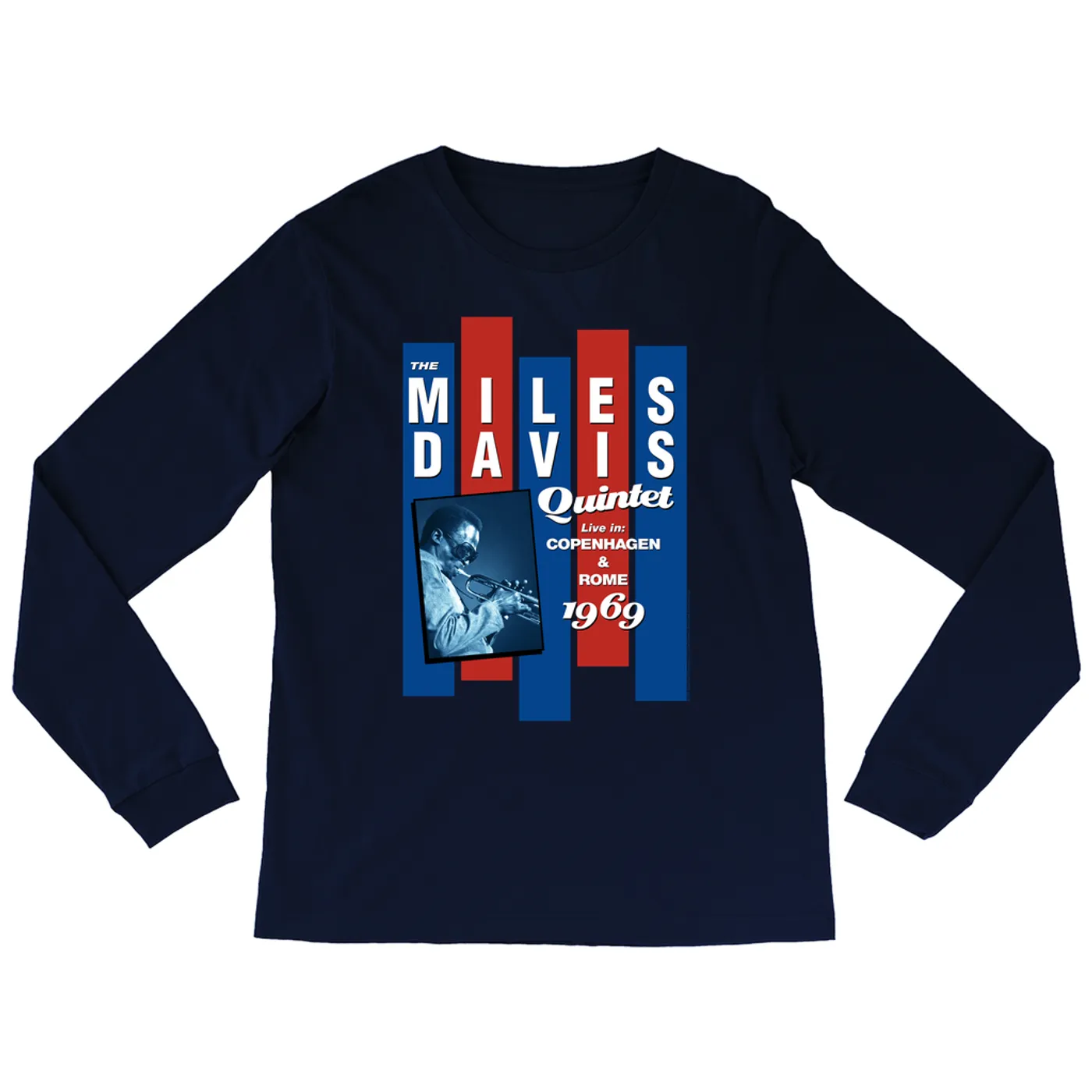 Miles Davis Long Sleeve Shirt | Miles Quintet Concert Flyer Miles Davis Shirt (Merchbar Exclusive)