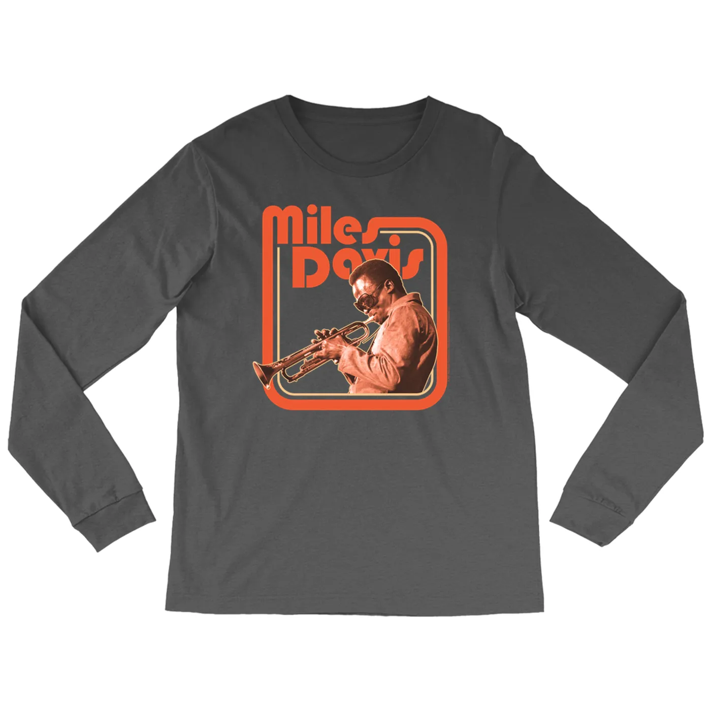Miles Davis Long Sleeve Shirt | Young Miles Retro Image Miles Davis Shirt