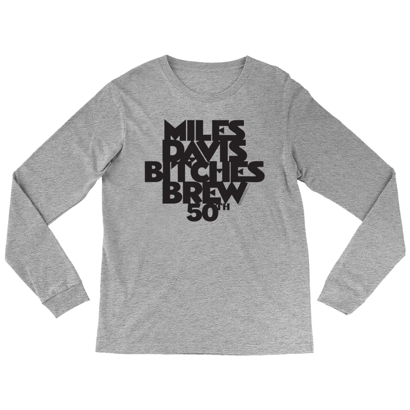 Miles Davis Long Sleeve Shirt | 50th Anniversary Bitches Brew Logo Black Miles Davis Shirt