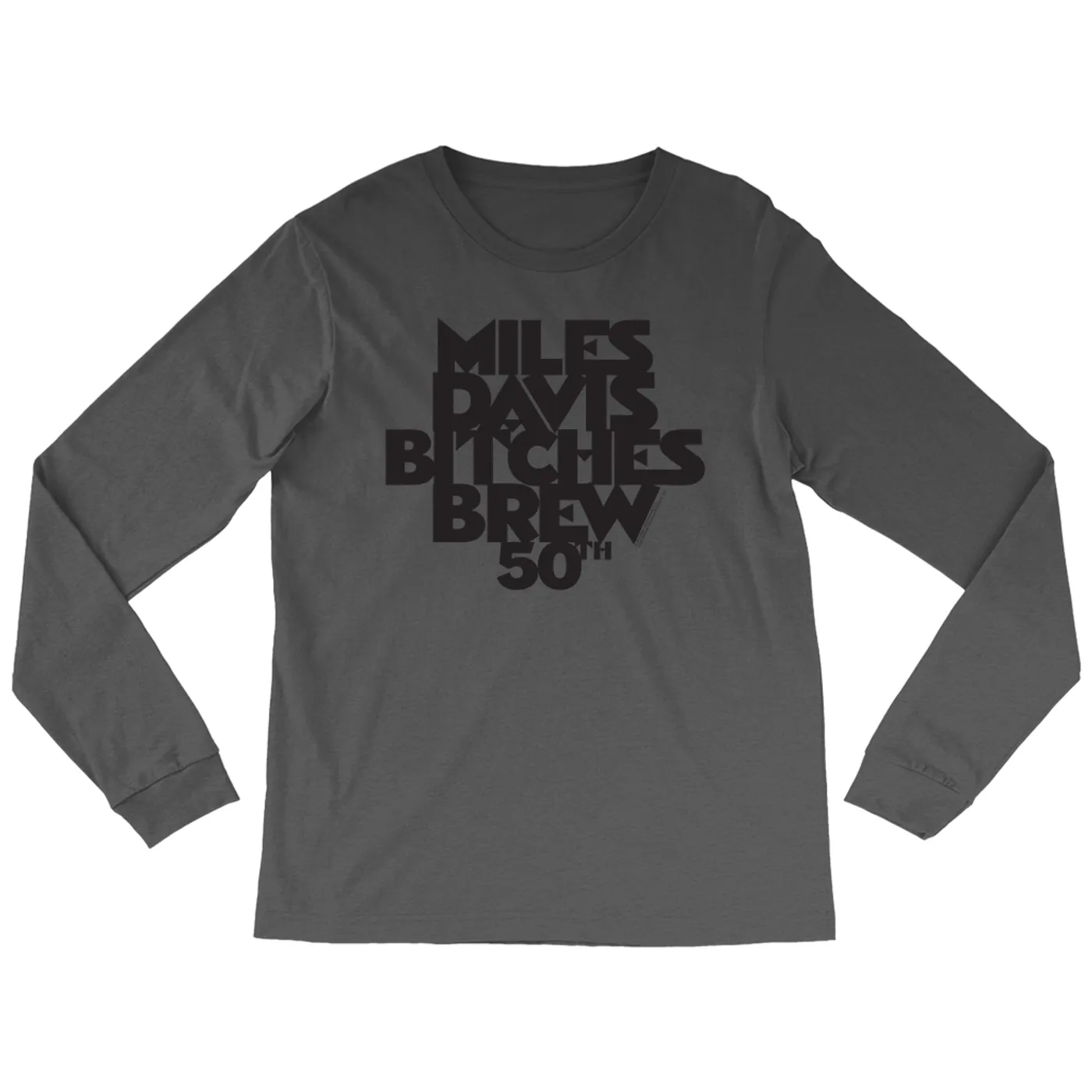Miles Davis Long Sleeve Shirt | 50th Anniversary Bitches Brew Logo Black Miles Davis Shirt
