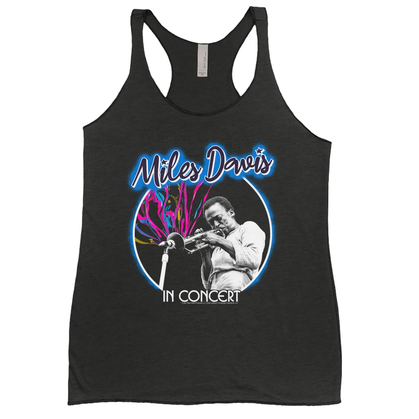 Miles Davis Ladies' Tank Top | Miles In Concert Colorful Design Miles Davis Shirt