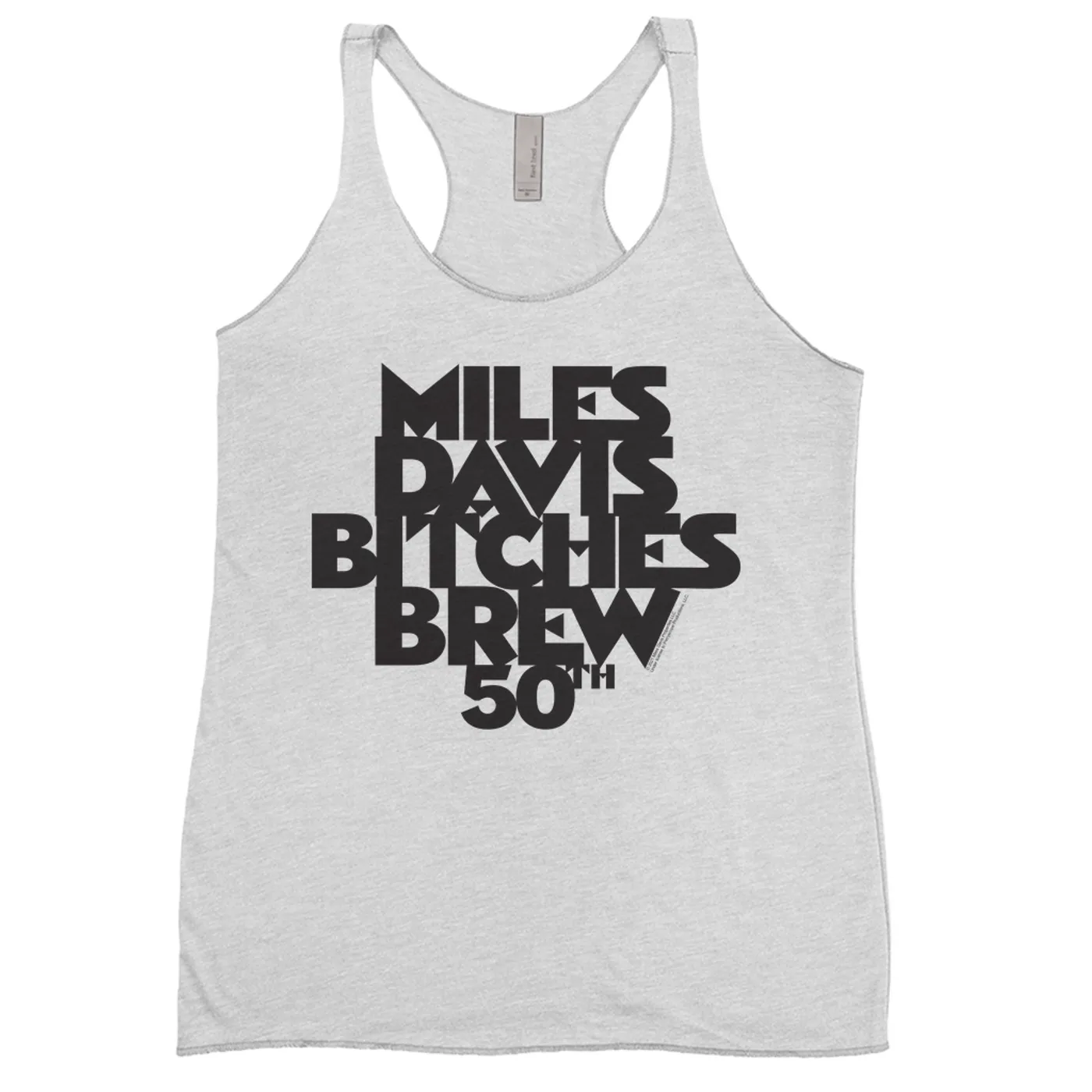 Miles Davis Ladies' Tank Top | 50th Anniversary Bitches Brew Logo Black Miles Davis Shirt