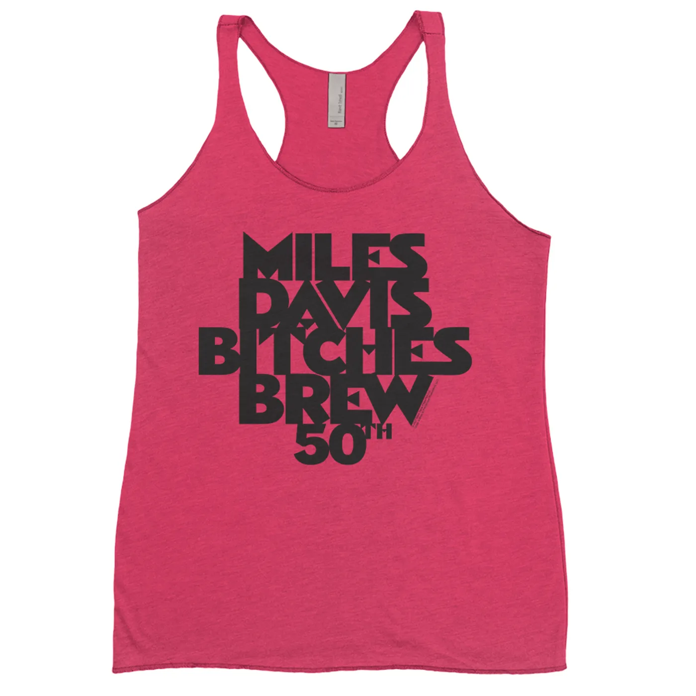 Miles Davis Ladies' Tank Top | 50th Anniversary Bitches Brew Logo Black Miles Davis Shirt