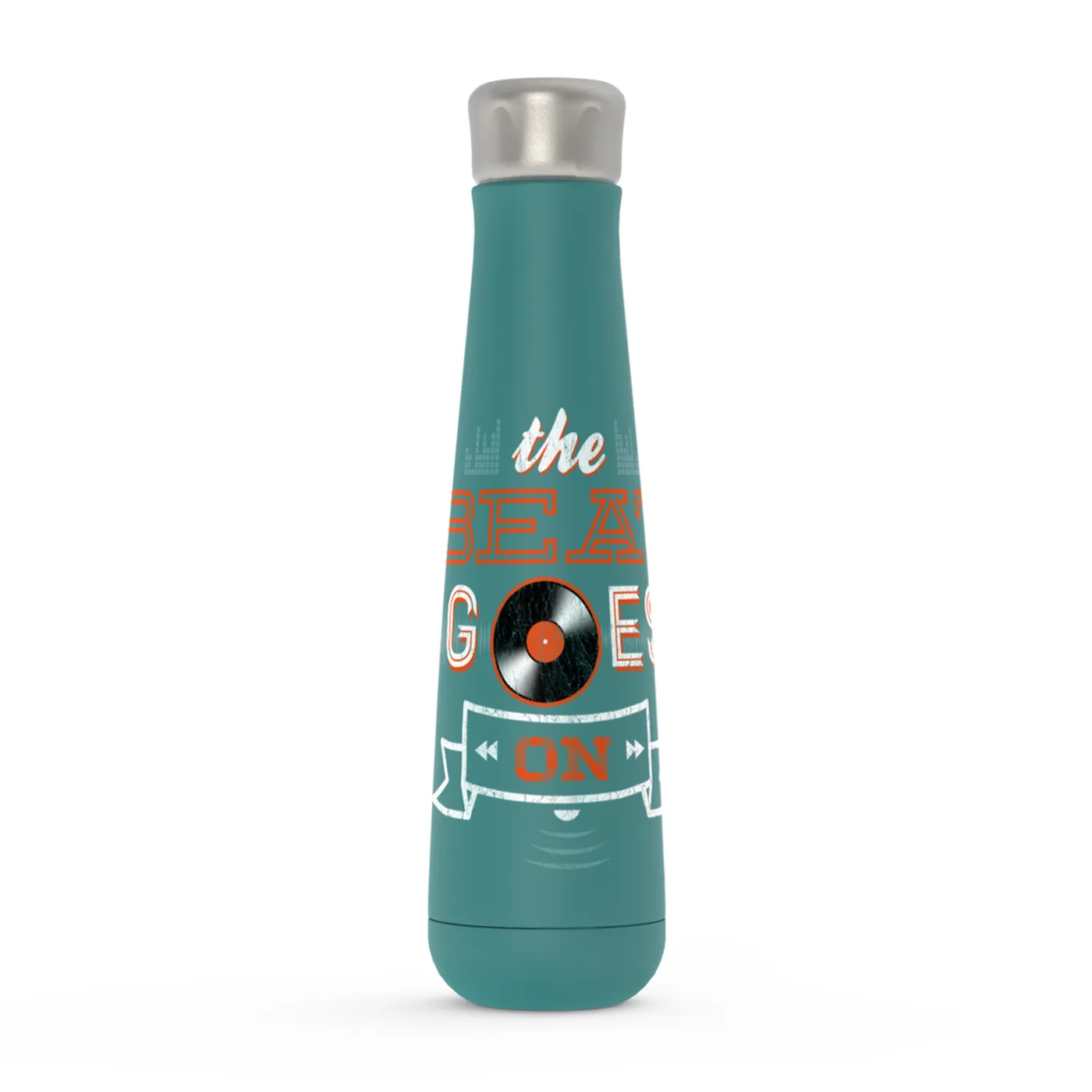 Merchbar Music Life Water Bottle | The Beat Goes On Merchbar Music Life Water Bottle