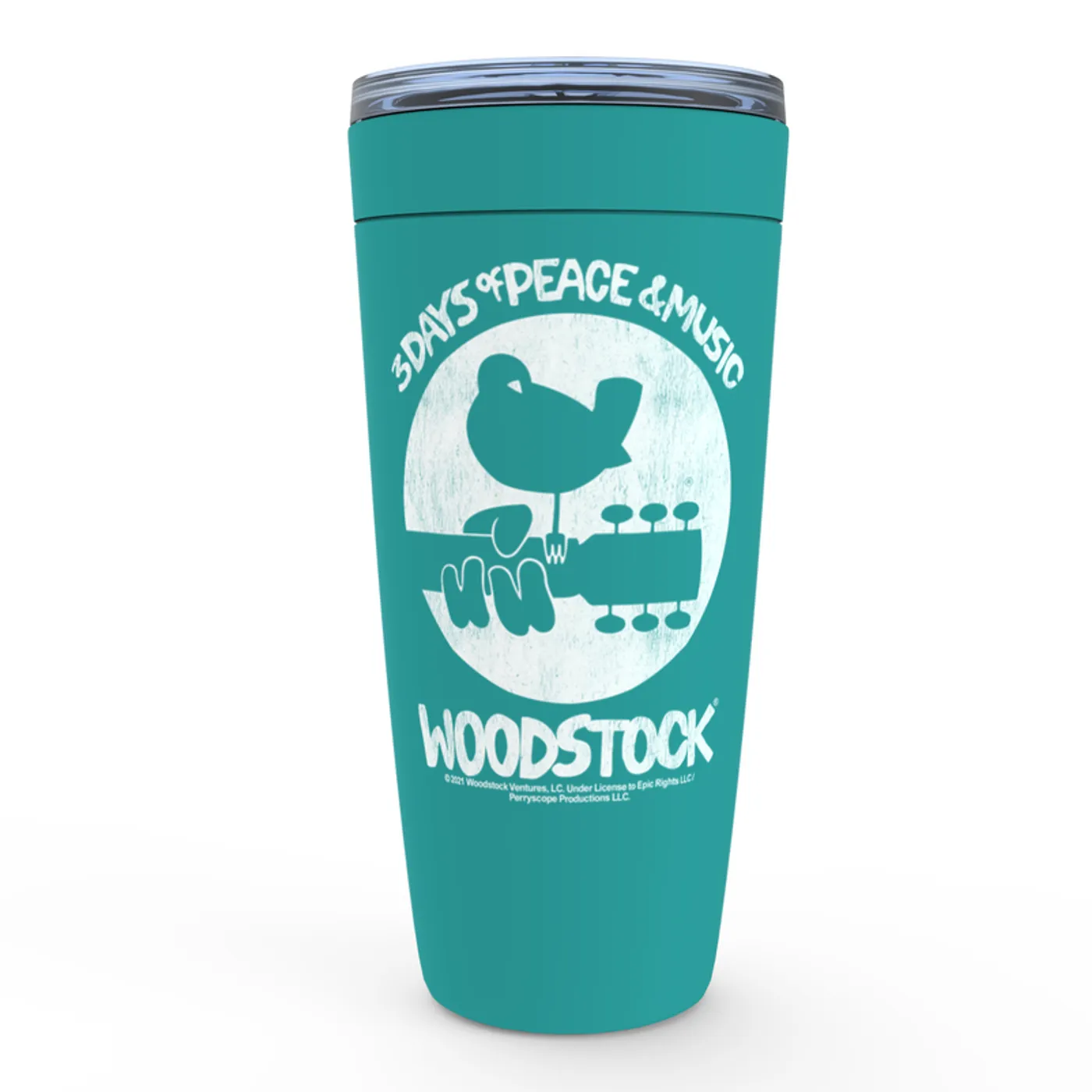 Woodstock Viking Tumbler | Woodstock Bird And Guitar All In White Woodstock Tumbler (Merchbar Exclusive)