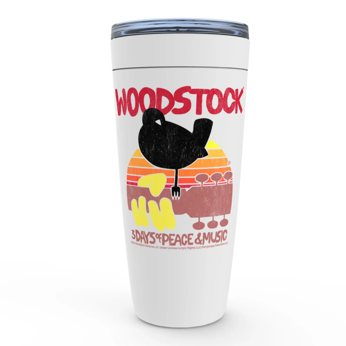 Woodstock Viking Tumbler | Bird And Guitar Woodstock Sunset Woodstock Tumbler (Merchbar Exclusive)