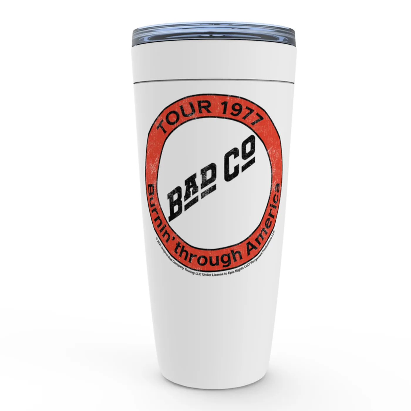 Bad Company Viking Tumbler | Burnin Sky Tour 1977 Distressed Bad Company Tumbler (Merchbar Exclusive)
