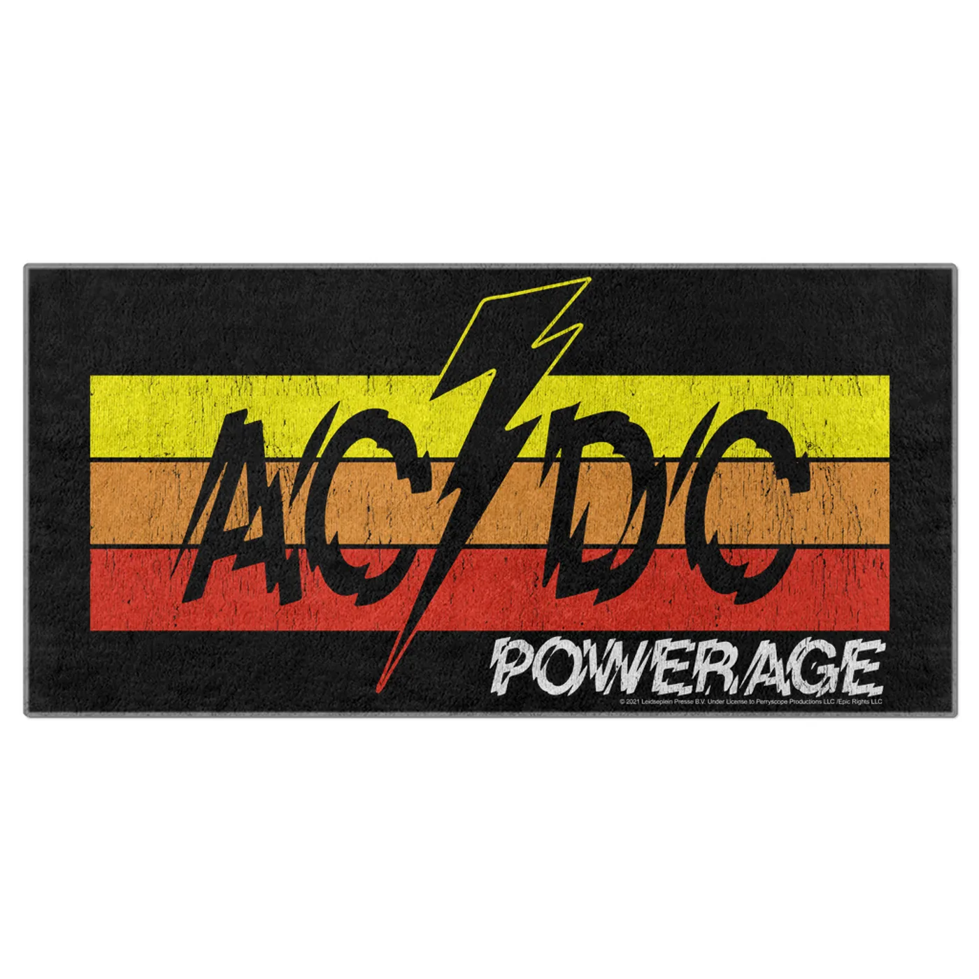 AC/DC Beach Towel | Powerage Logo Banner ACDC Towel (Merchbar Exclusive)