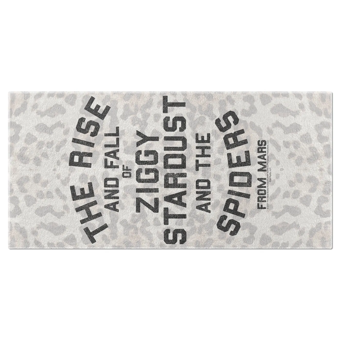 David Bowie Beach Towel | The Rise And Fall Of Ziggy Stardust And The Spiders From Mars Lightning Bolt Distressed David Bowie Towel (Merchbar Exclusive)