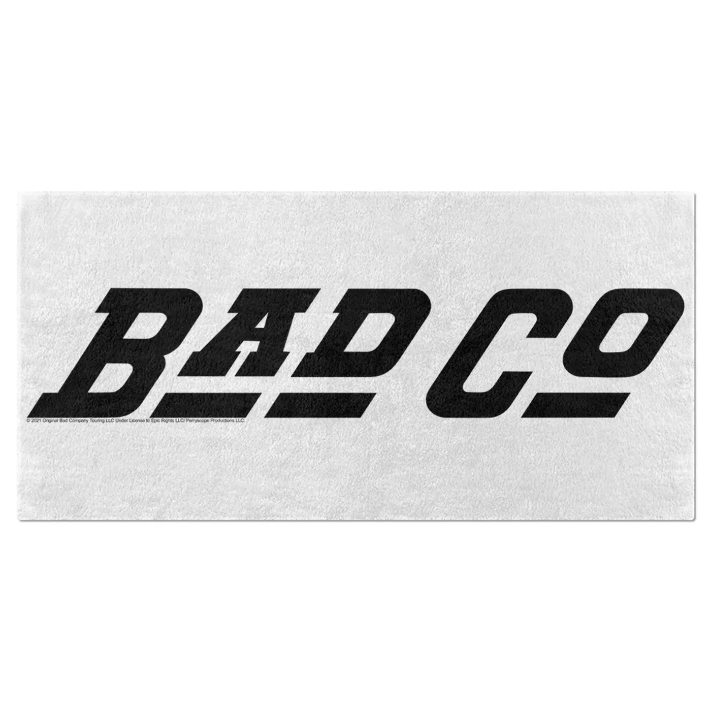 Bad Company Beach Towel | Classic Bad Company Logo Black Bad Company Towel (Merchbar Exclusive)
