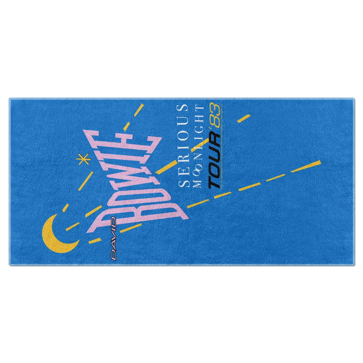 David Bowie Beach Towel | Serious Moonlight 1983 Tour David Bowie Towel (Merchbar Exclusive)