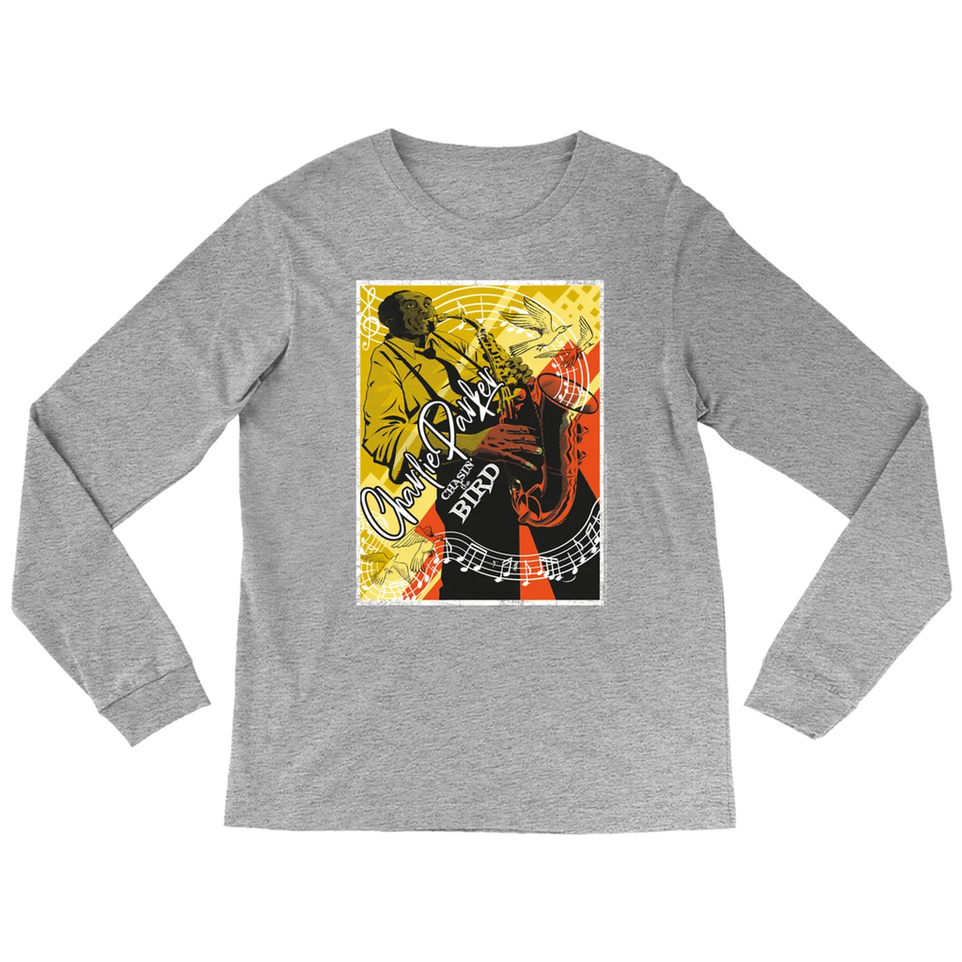 Charlie Parker Long Sleeve Shirt | Chasin' The Bird Charlie Parker Art Image Charlie Parker Shirt