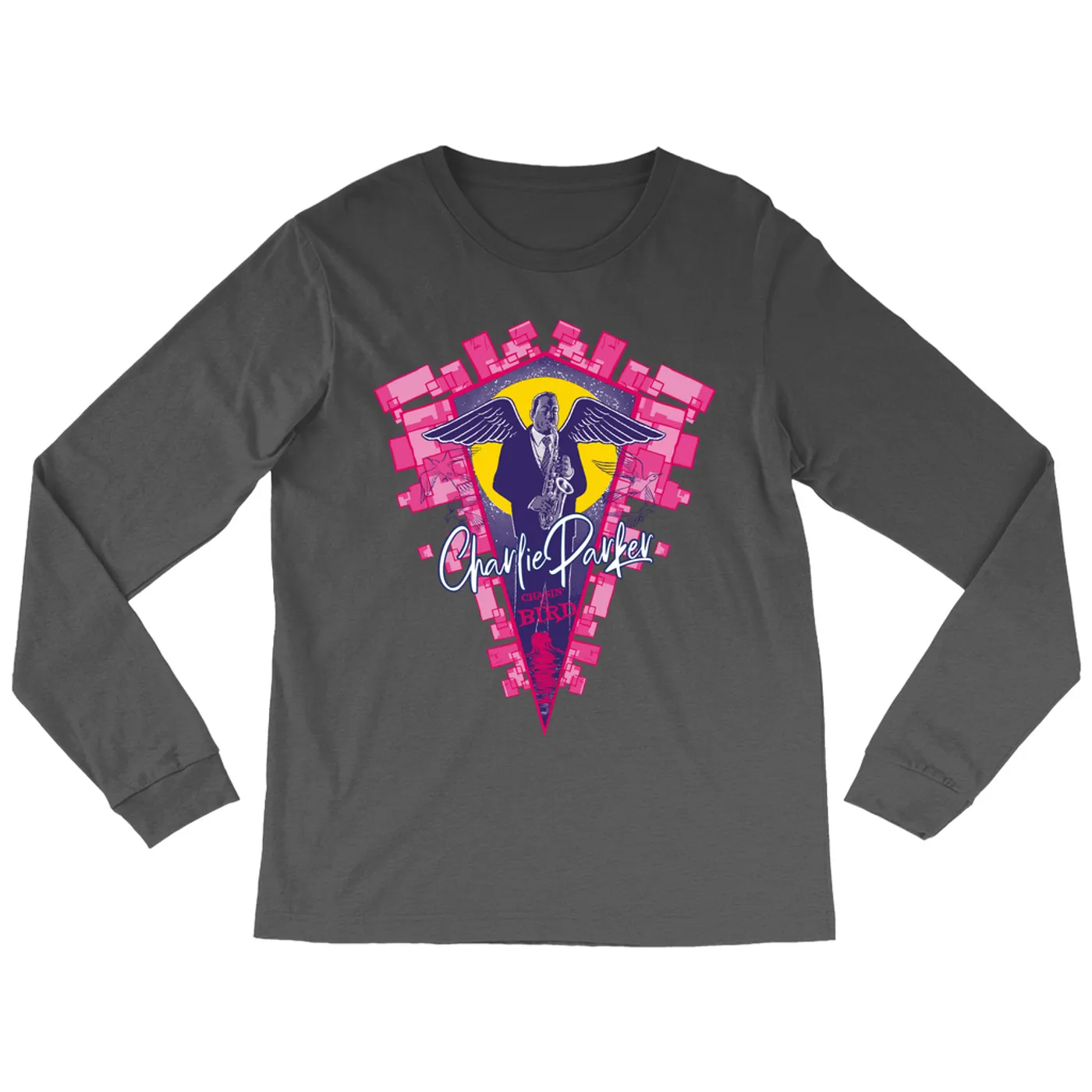 Charlie Parker Long Sleeve Shirt | Chasin' The Bird Charlie Wing Art Charlie Parker Shirt