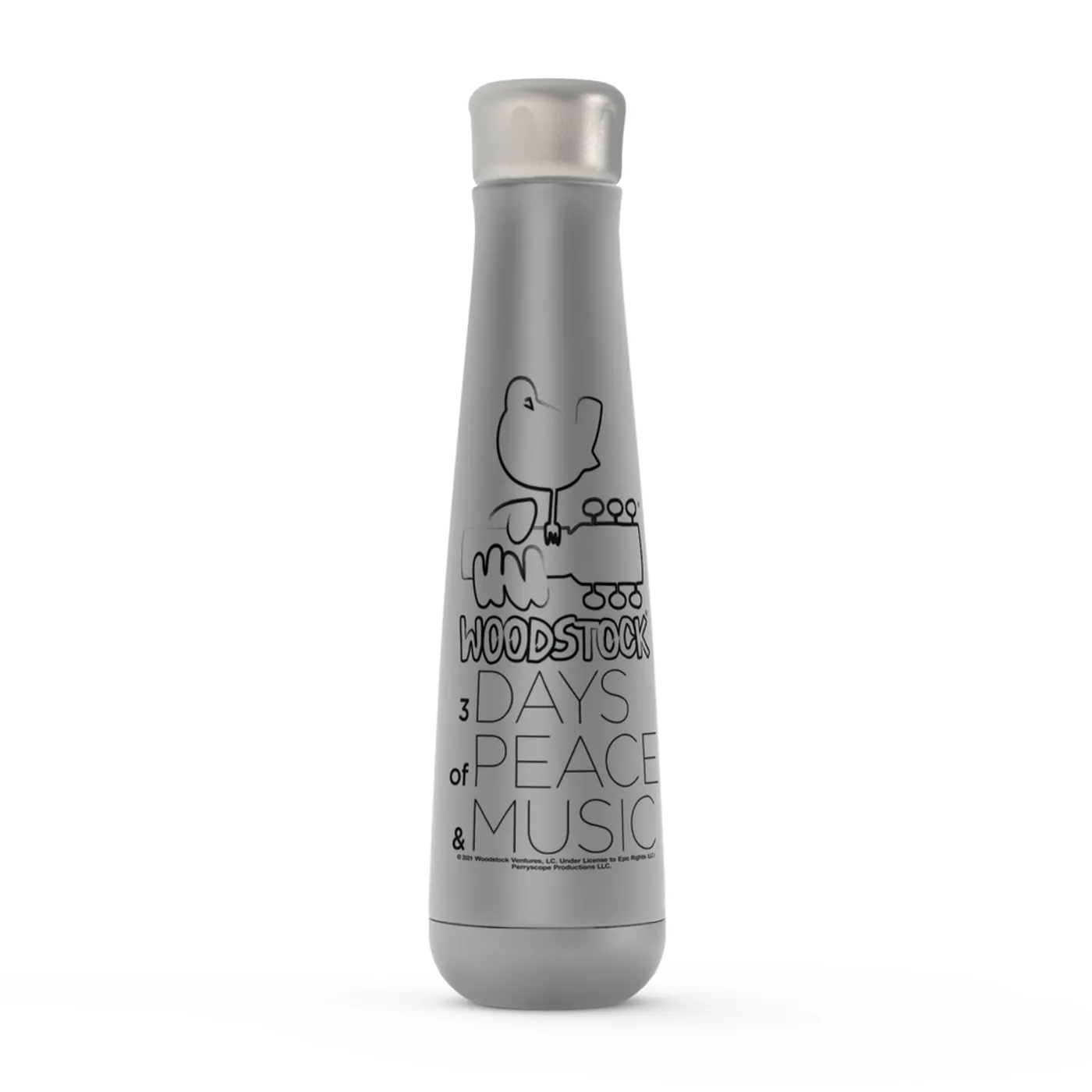 Woodstock Peristyle Water Bottle | 3 Days Of Peace And Music Drawing Woodstock Water Bottle (Merchbar Exclusive)