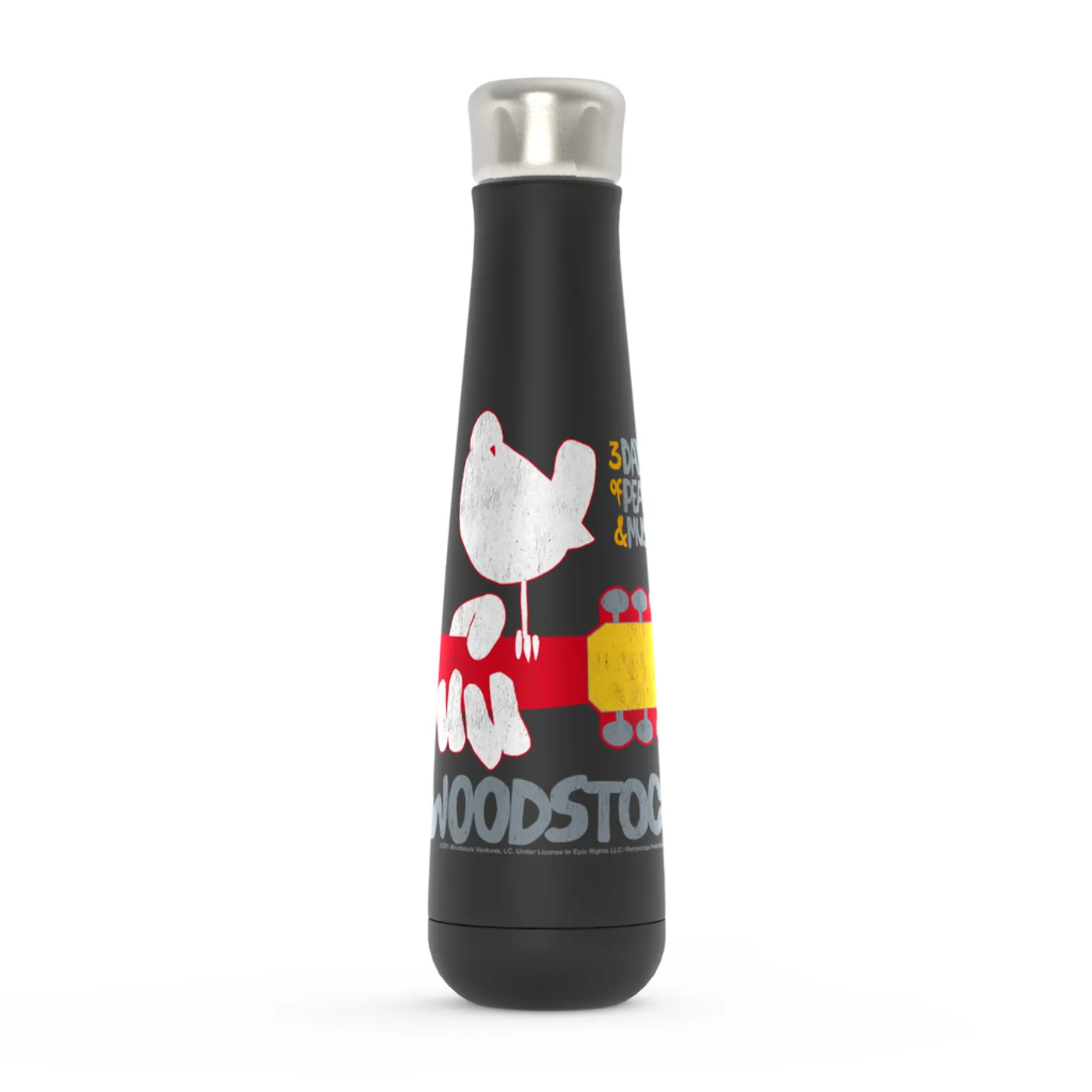 Woodstock Peristyle Water Bottle | 3 Days Of Peace And Music Logo Woodstock Water Bottle (Merchbar Exclusive)