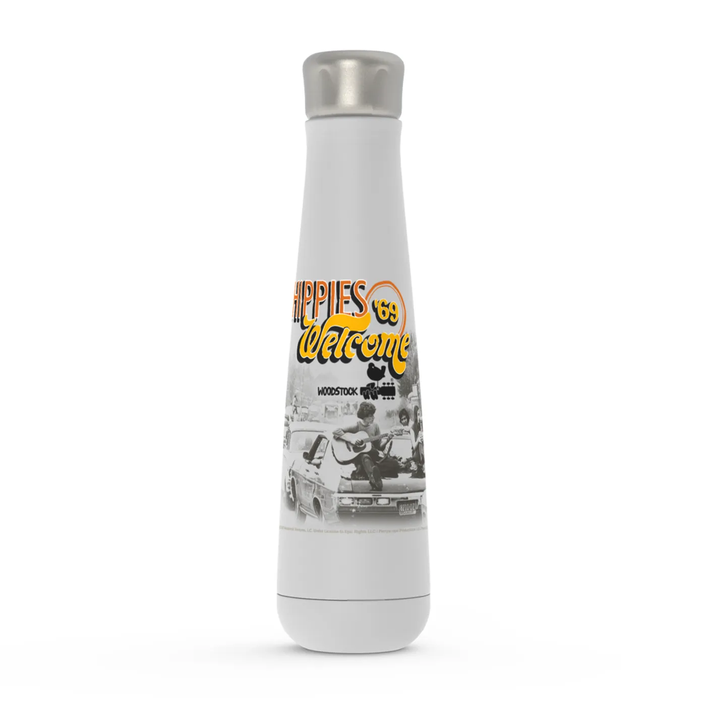 Woodstock Peristyle Water Bottle | Hippies Welcome 1969 Woodstock Water Bottle (Merchbar Exclusive)