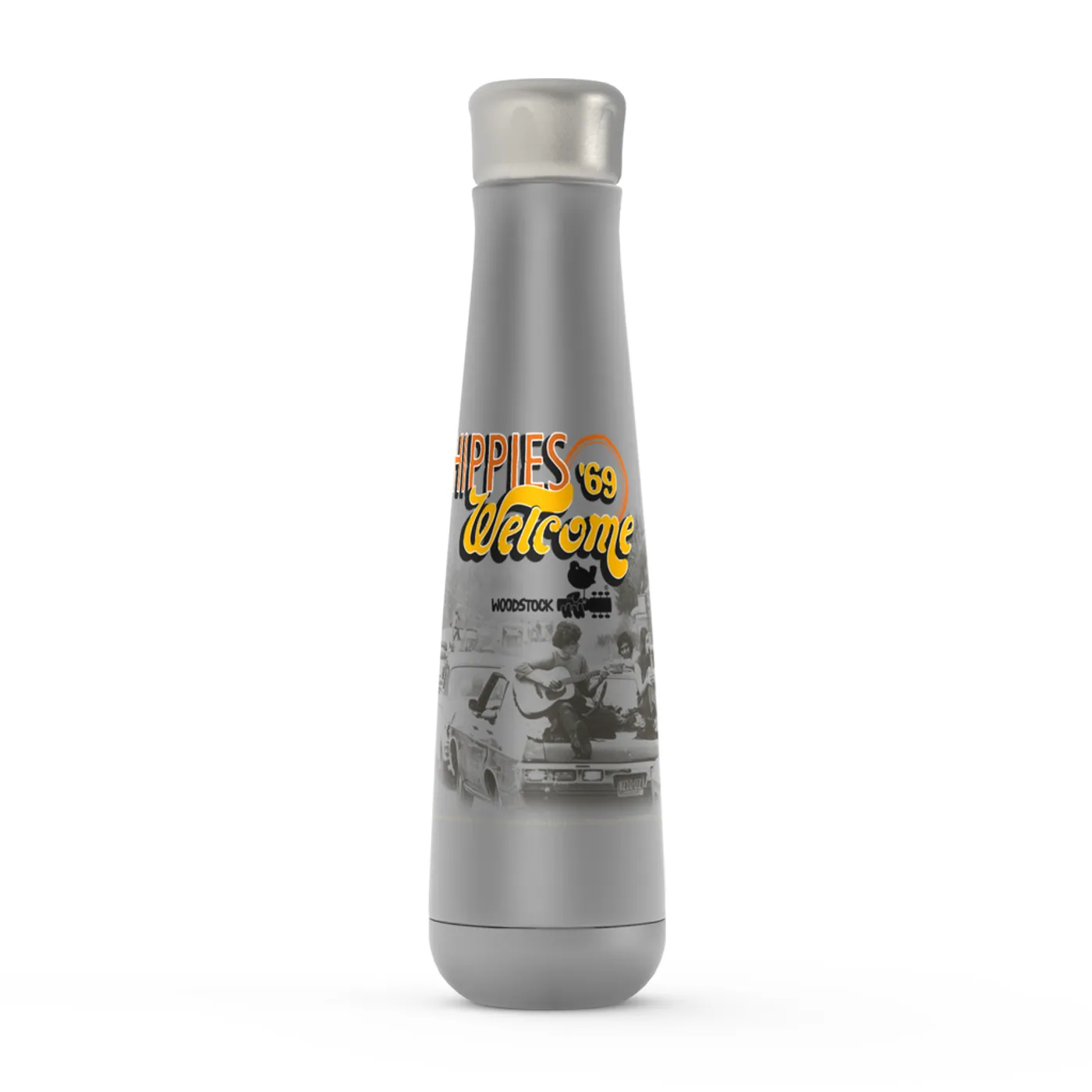 Woodstock Peristyle Water Bottle | Hippies Welcome 1969 Woodstock Water Bottle (Merchbar Exclusive)
