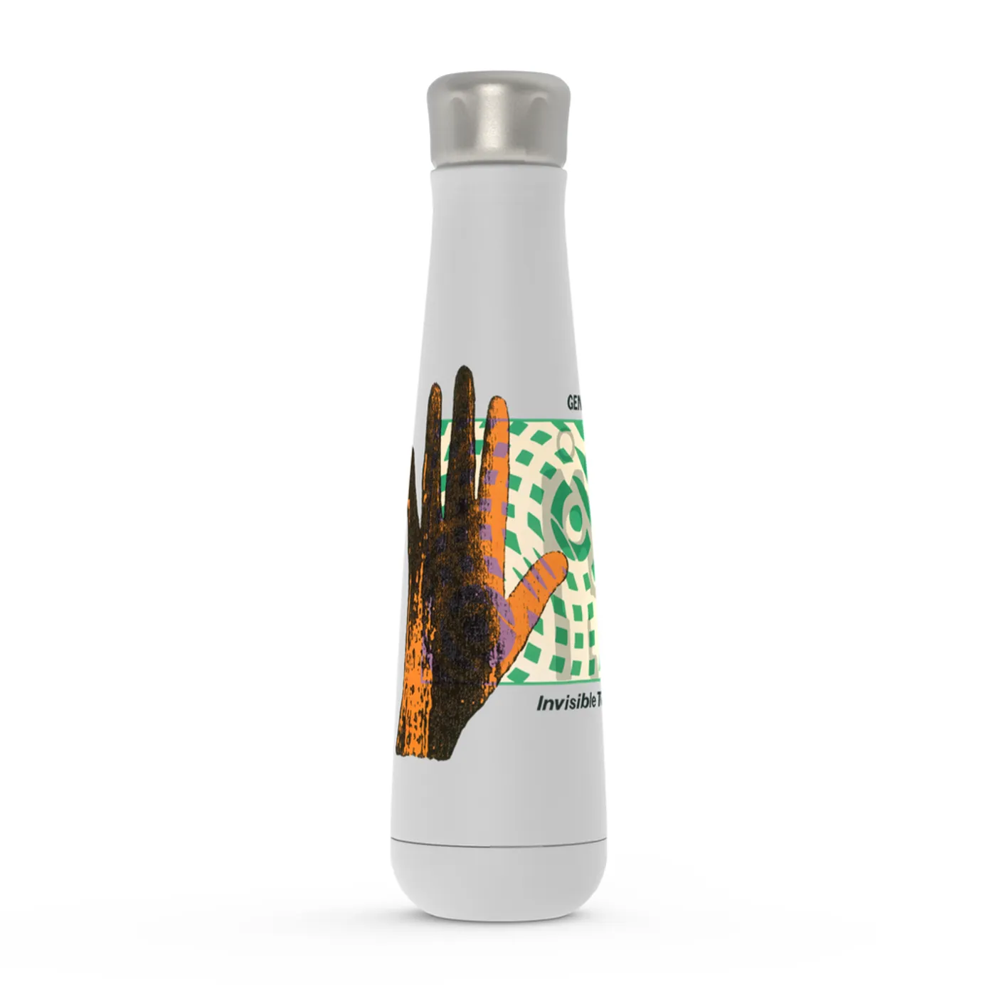 Genesis Peristyle Water Bottle | Invisible Touch Album Cover Genesis Water Bottle (Merchbar Exclusive)