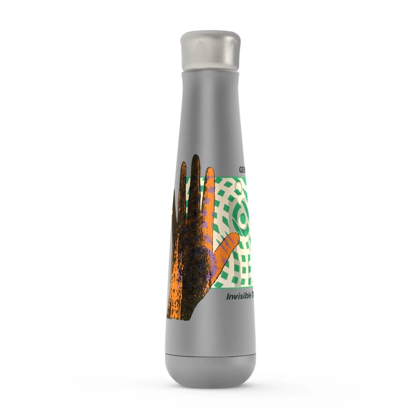 Genesis Peristyle Water Bottle | Invisible Touch Album Cover Genesis Water Bottle (Merchbar Exclusive)
