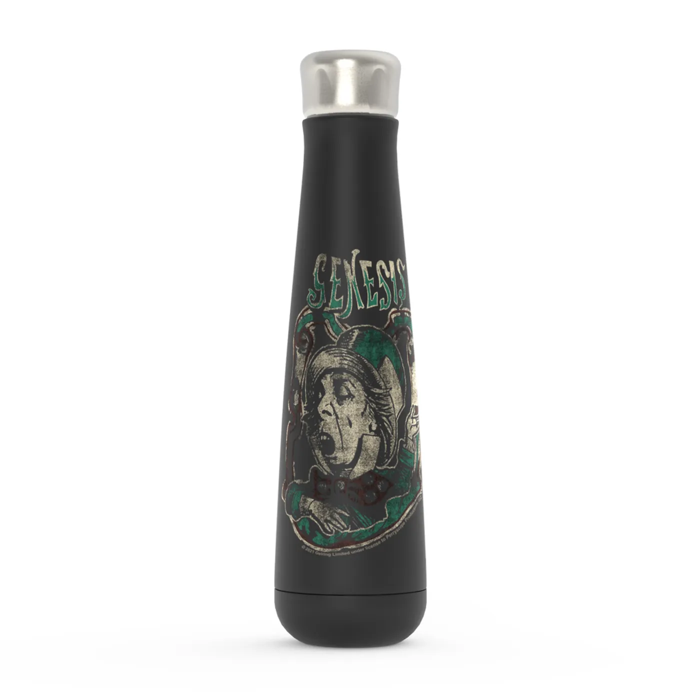 Genesis Peristyle Water Bottle | Genesis And The Mad Hatter Distressed Genesis Water Bottle (Merchbar Exclusive)