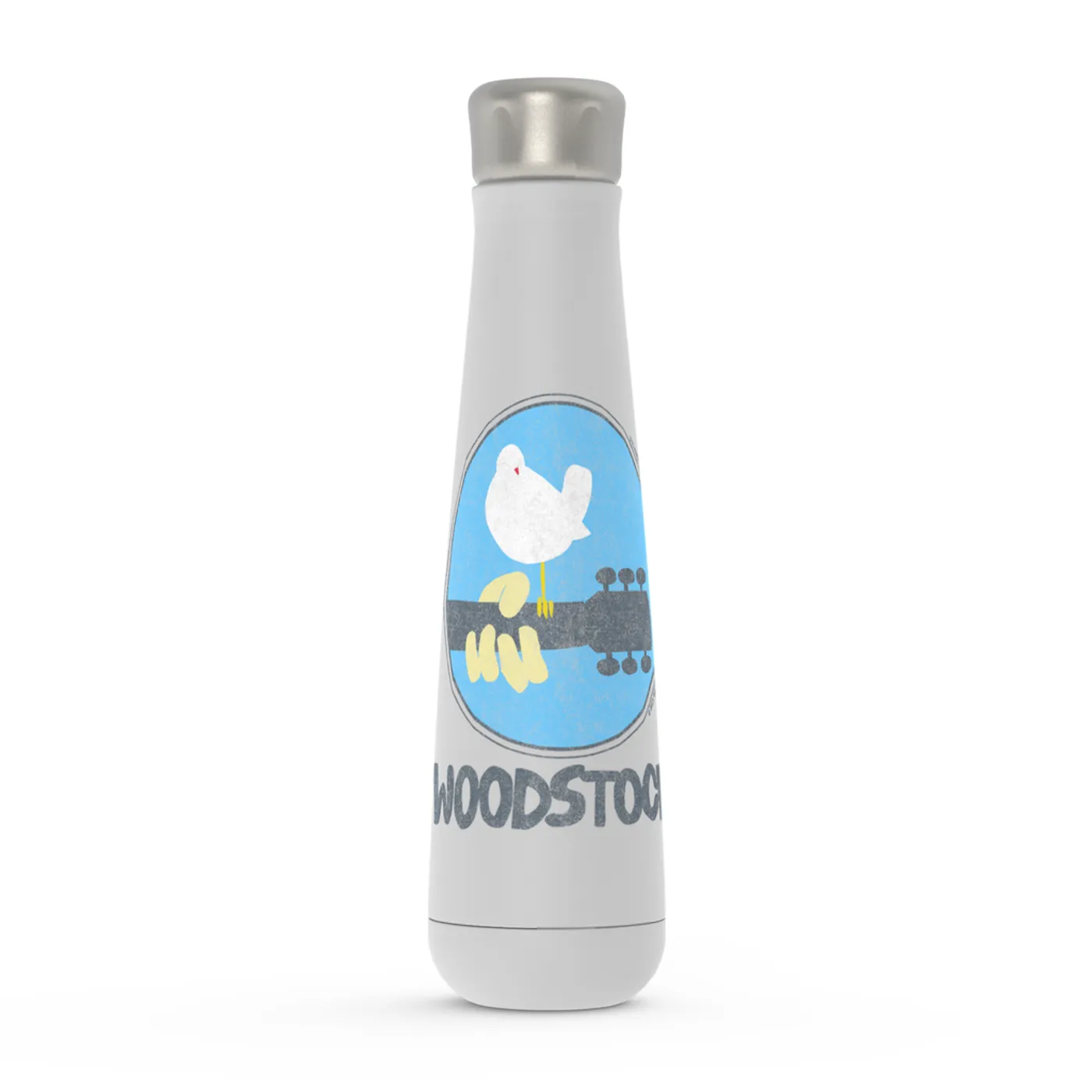 Woodstock Peristyle Water Bottle | Woodstock Bird And Guitar Woodstock Water Bottle (Merchbar Exclusive)