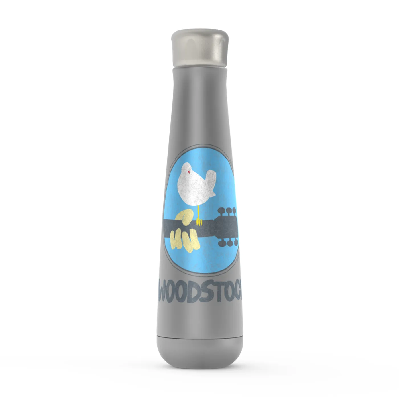 Woodstock Peristyle Water Bottle | Woodstock Bird And Guitar Woodstock Water Bottle (Merchbar Exclusive)